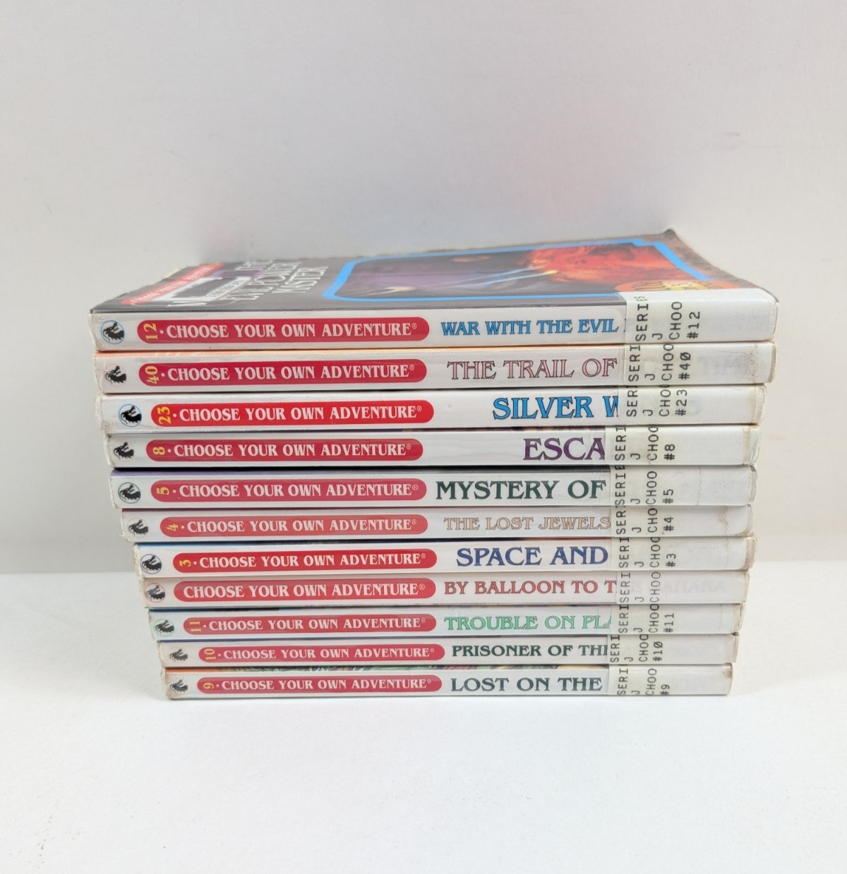 Choose Your Own Adventure #1,3,4,5,8,9-12,23,40 1980&rsquo;s Vtg CYOA Book Lot of 11