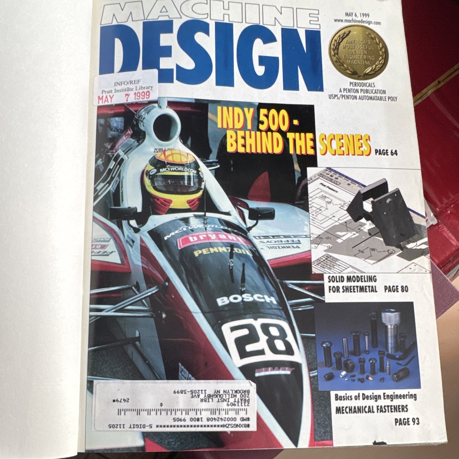 Machine Design magazine stack Vol 71 May June Aug 1999 illustrated English