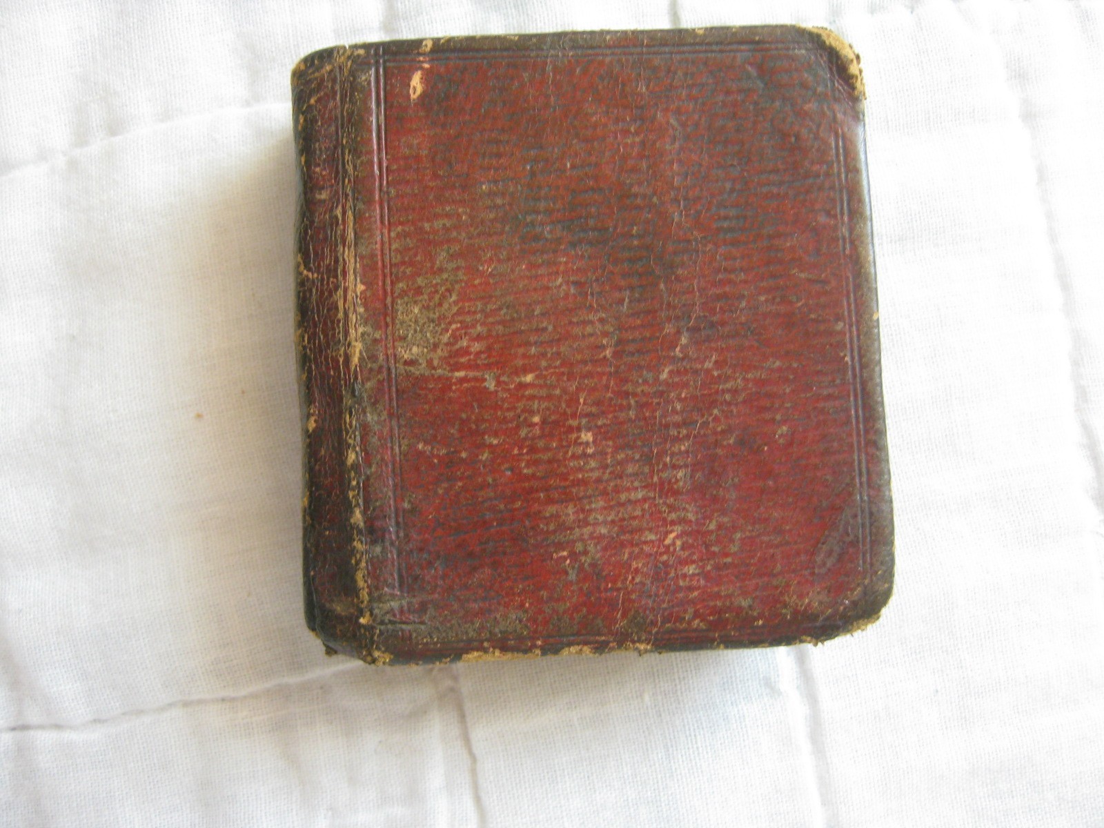 RARE ANTIQUE MINIATURE LEATHER BOOK 1811 PICTURES OF ENGLISH HISTORY BRITISH OLD