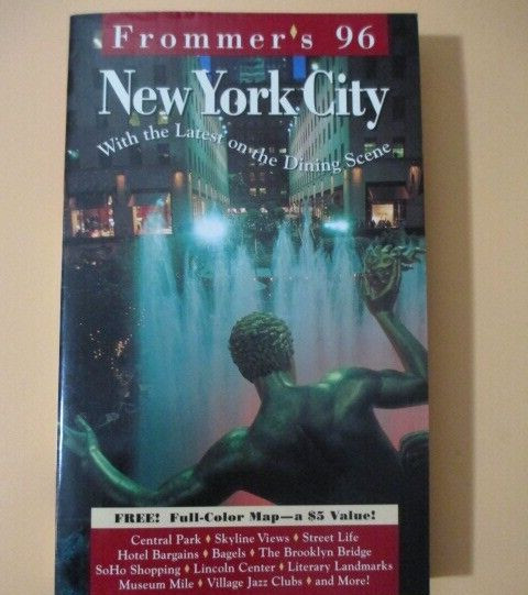 Frommer&rsquo;s New York City 1996 PAPERBACK BOOK 324 PAGES 5 X 8 INCHES