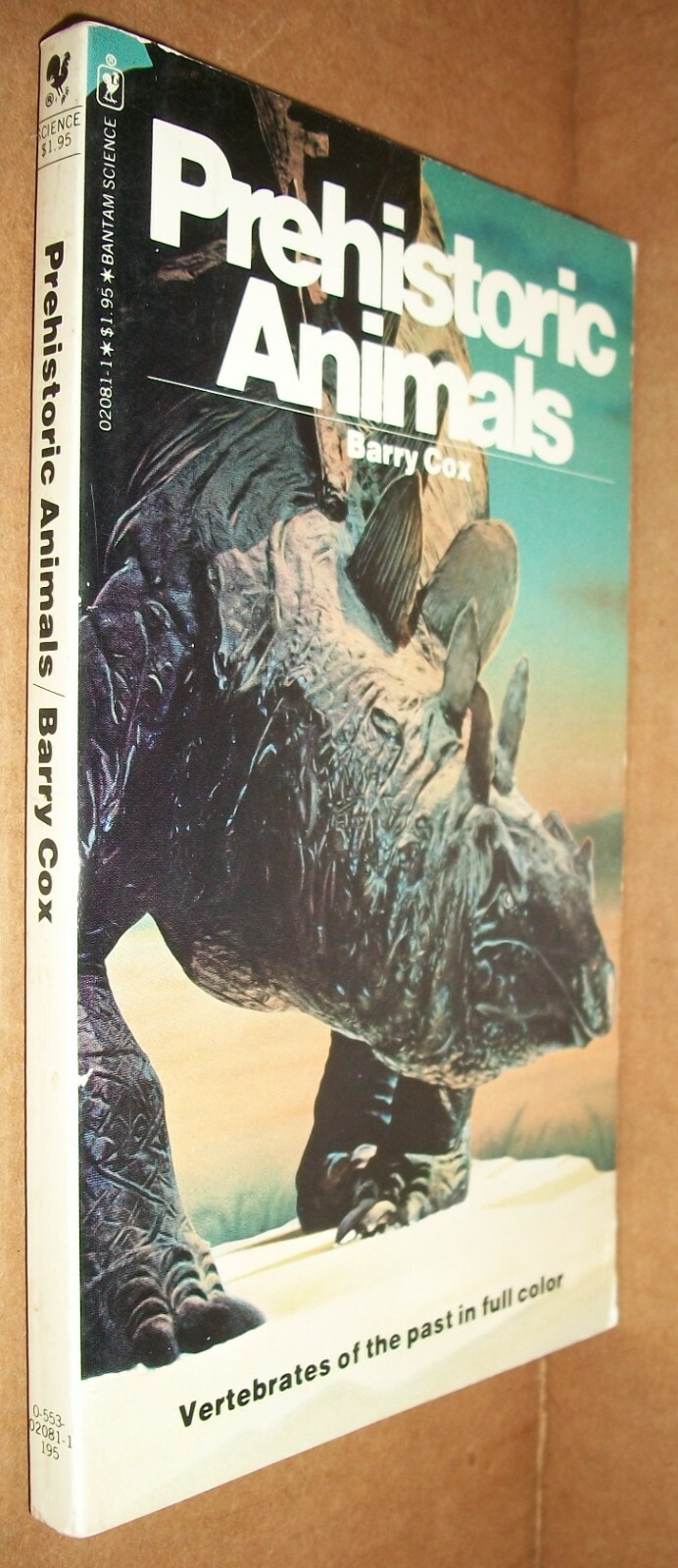 Prehistoric Animals Barry Cox Oct 1971 Bantam Science 160p Vertebrates $1.95 VG