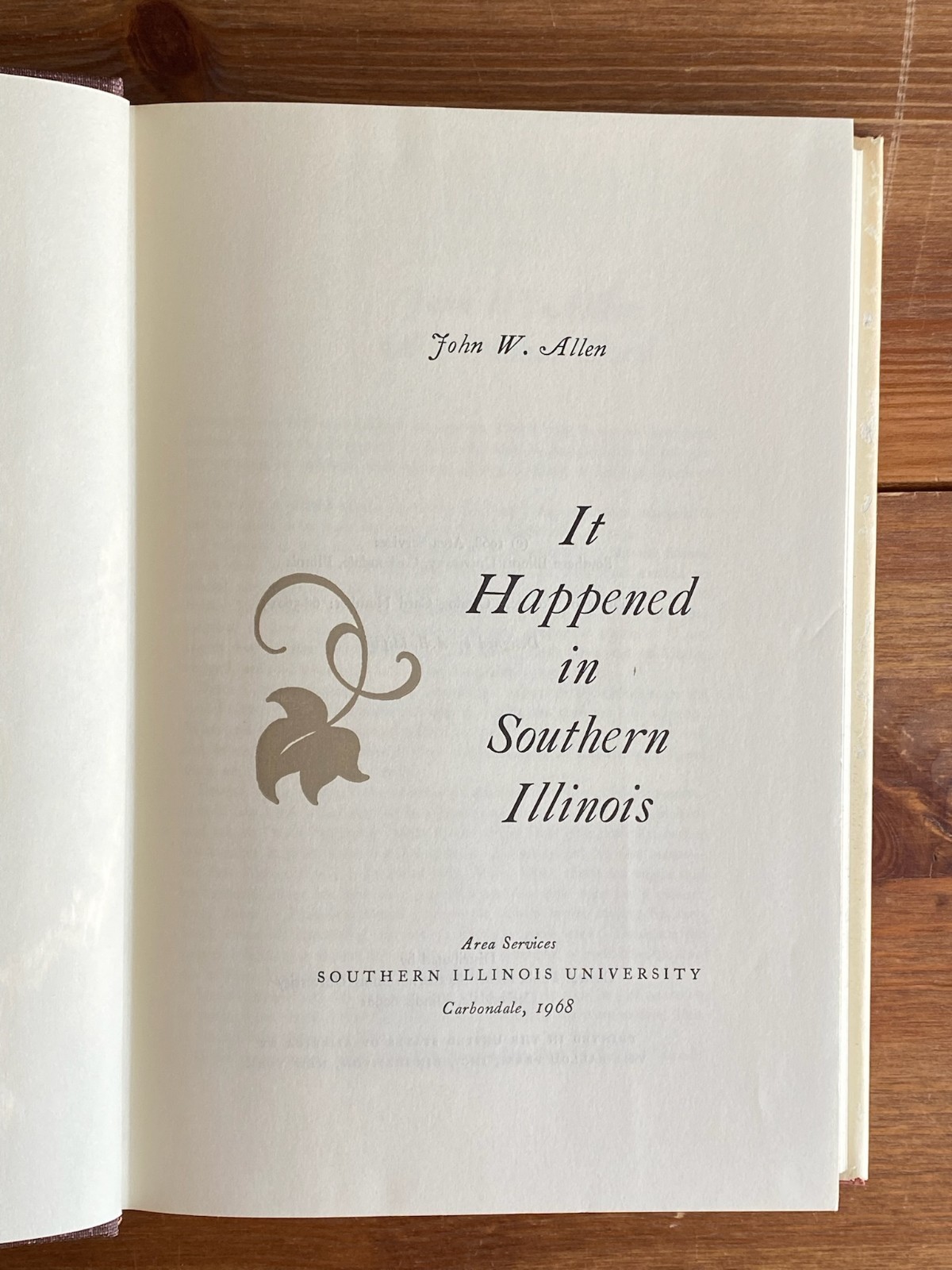 Southern Illinois History ~ It Happened in Southern Illinois ~ Allen HC 1968📌