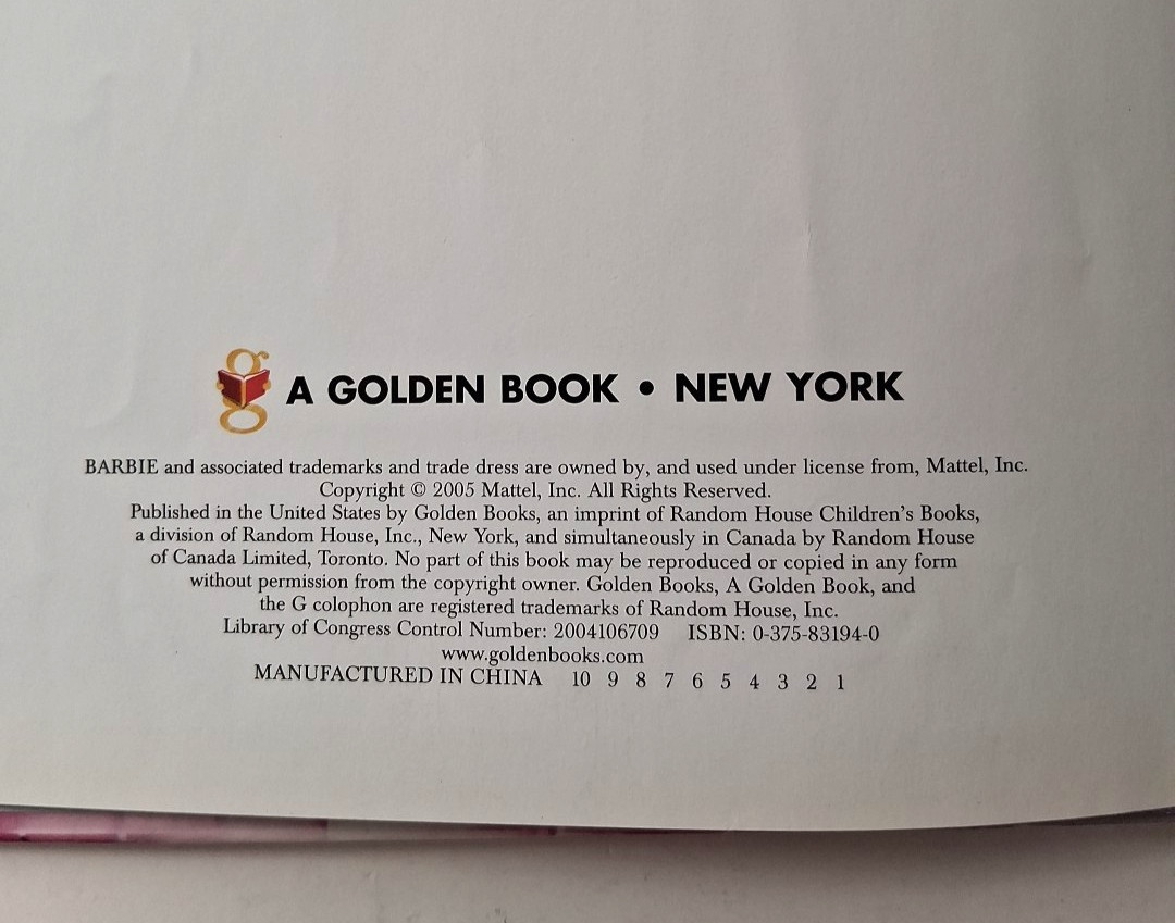 Rare Barbie Golden Book Super Spy Starring Barbie #4 by Alison Inches Hardcover