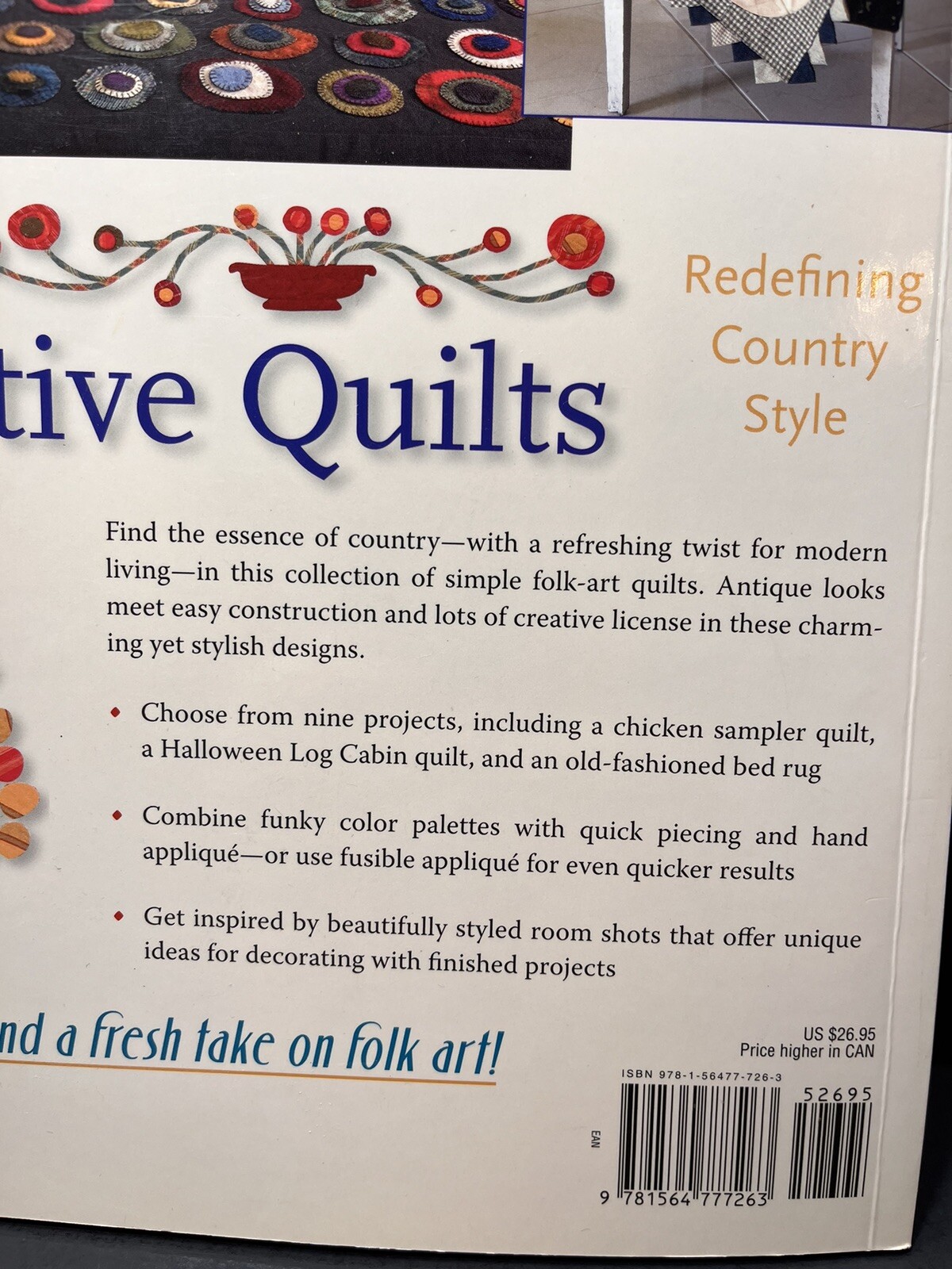 Modern Primative Quilts Pattern Book by Laurie Simpson, That Patchwork Place