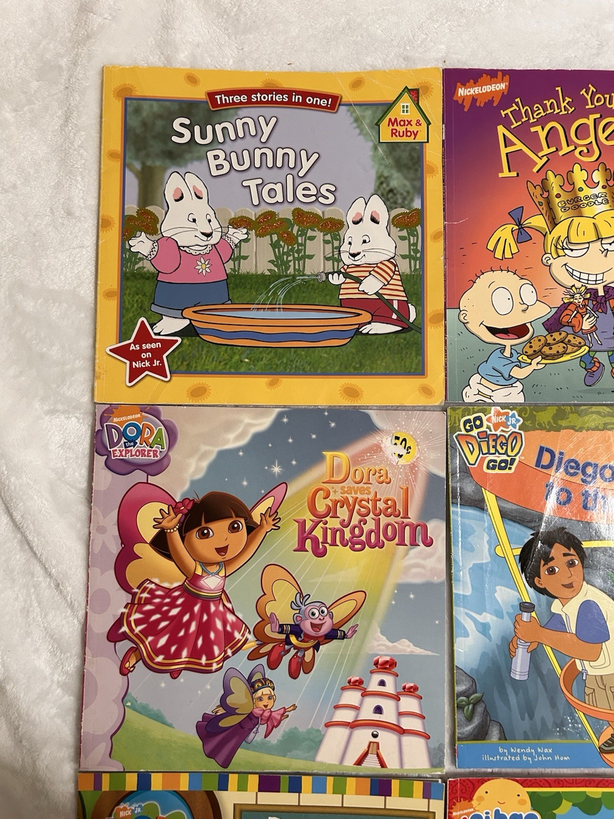 Lot 6 Early 2000’s Nickelodeon/Nick Jr. Kids Books Dora, Nihao Kai-lan & More