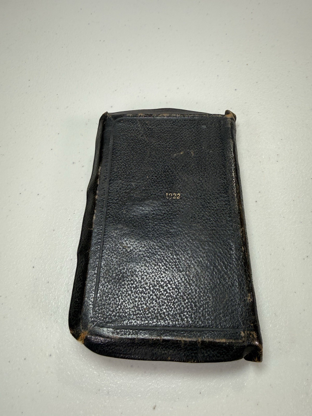 Antique German Hymnal Religion Song Book Vintage Pocket Size Leather 1922