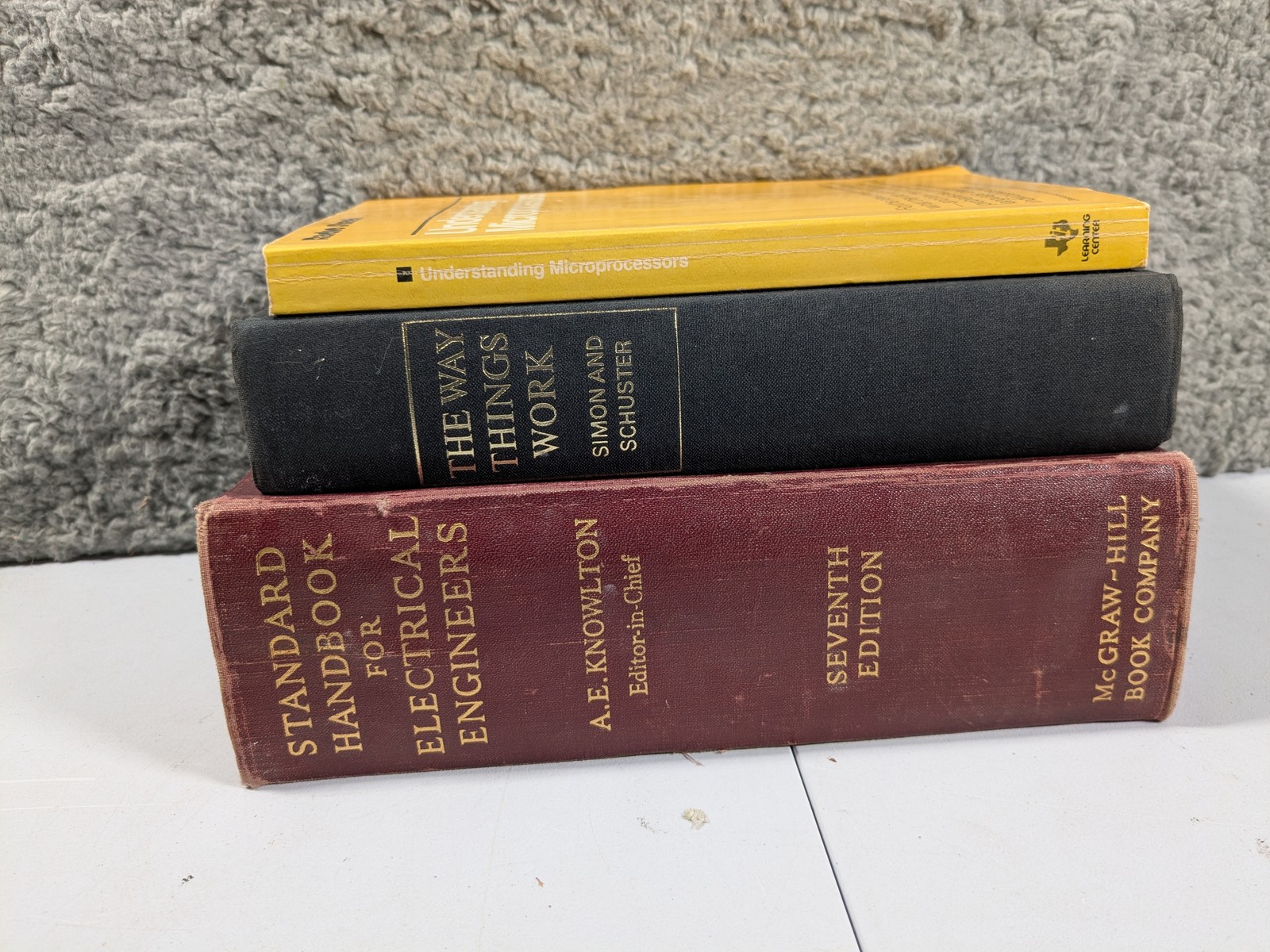 Lot (3) Books Vtg Electrical Engineering Microprocessors Technology Reference