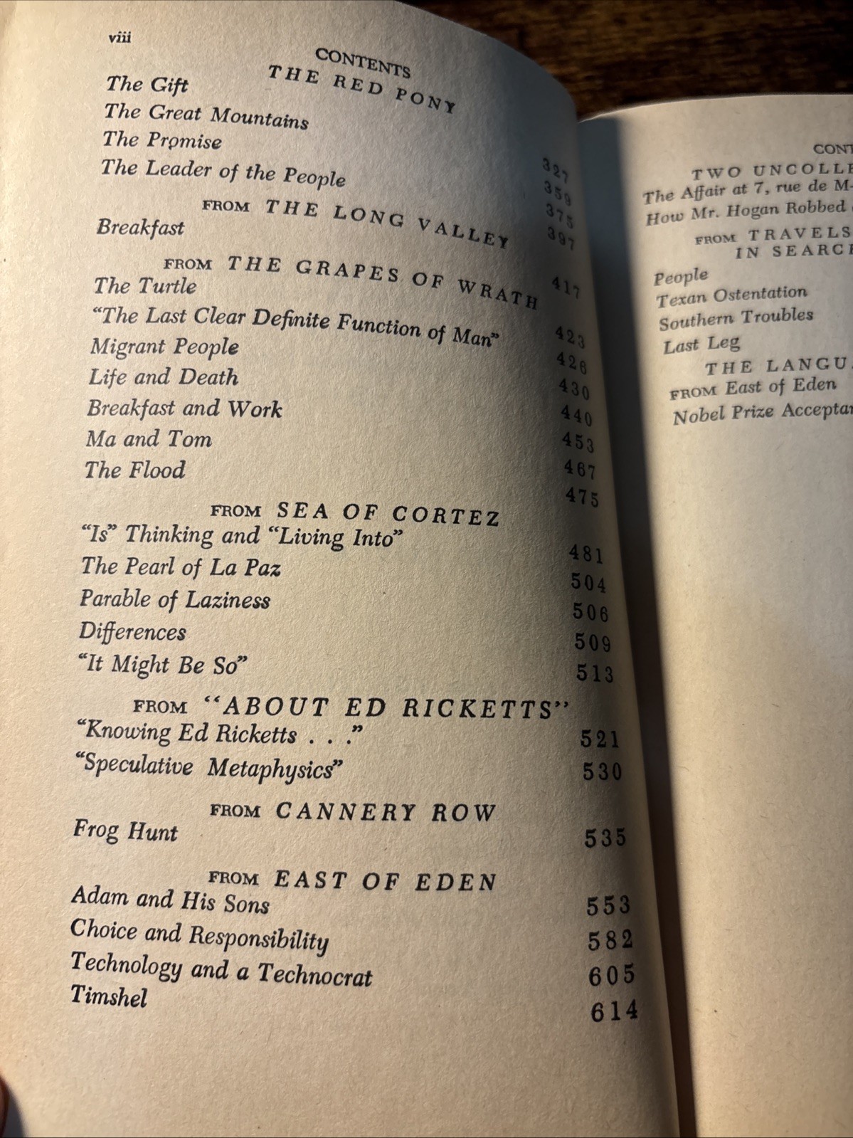 The Portable Steinbeck Revised And Enlarged Edition 736 Pages 1978 Penguin