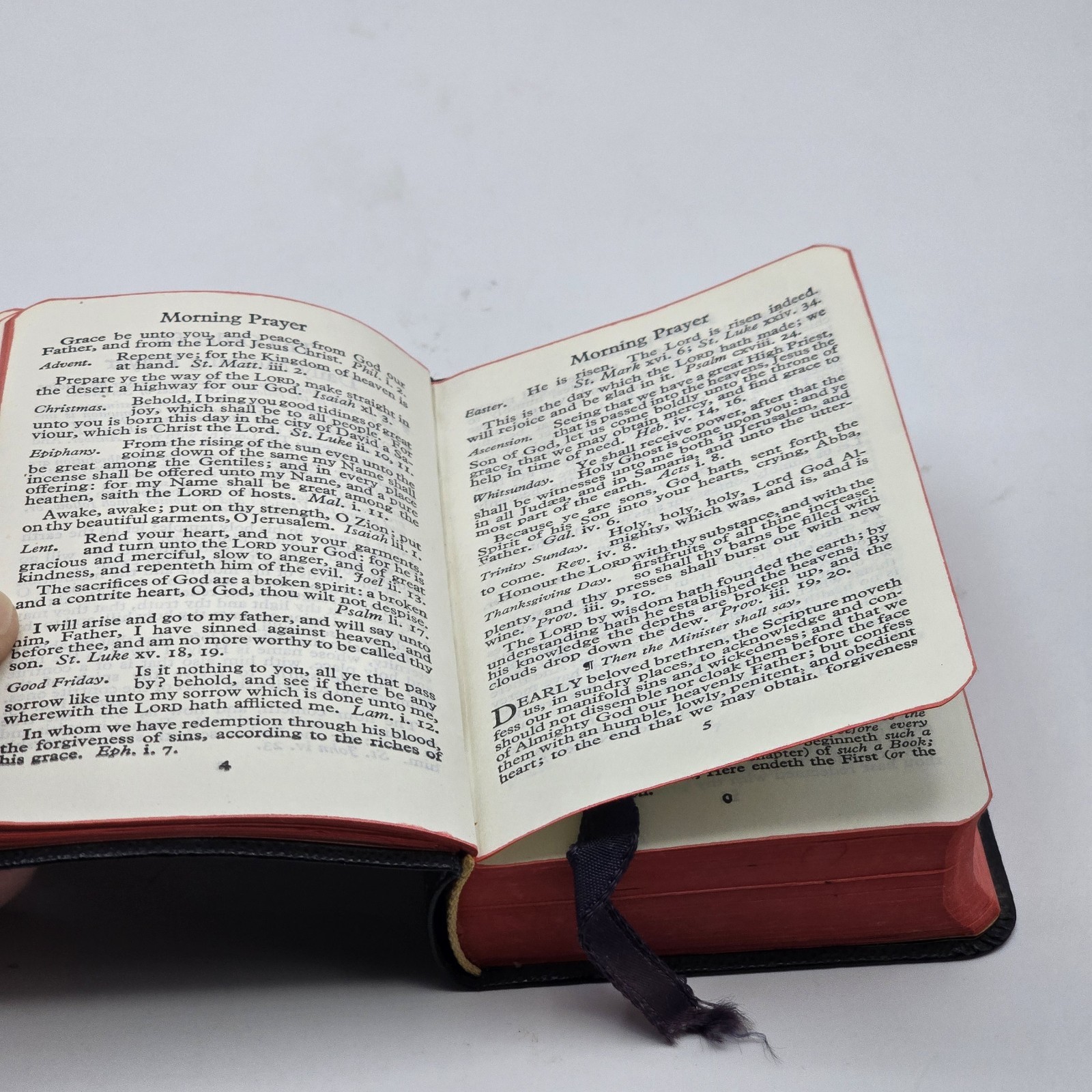 Common Prayer 1944 Nelson & Sons Small Pocket size 3×4.5 in – scribbled on pages