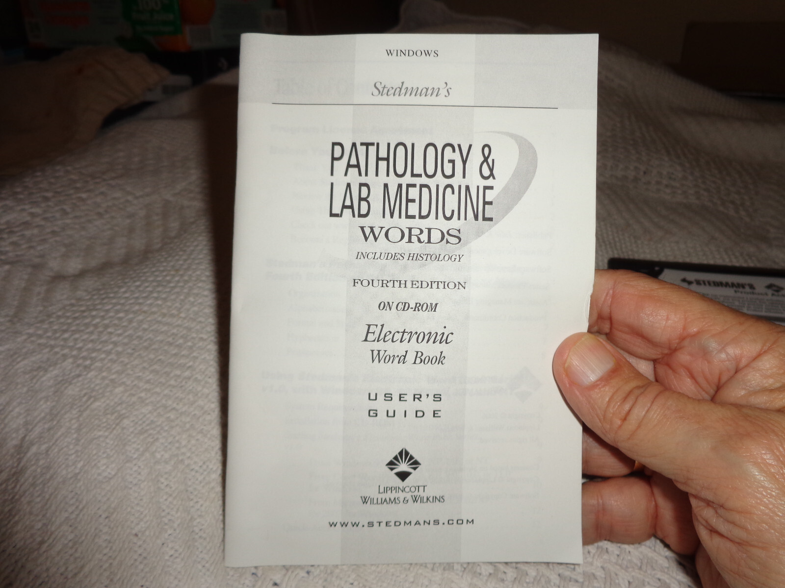stedman&rsquo;s pathology & lab medicine words fouth edition cd-rom and guide book