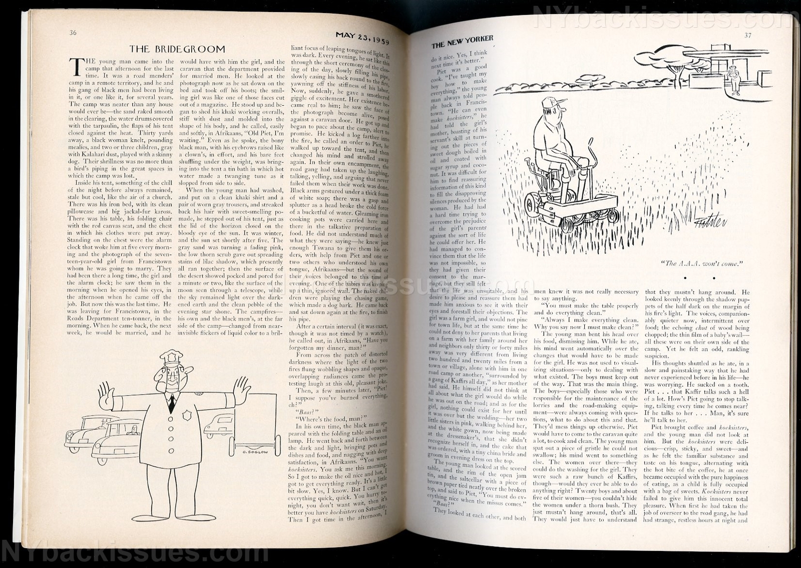 New Yorker magazine May 23 1959 Nadine Gordimer T.H. White Floyd Patterson