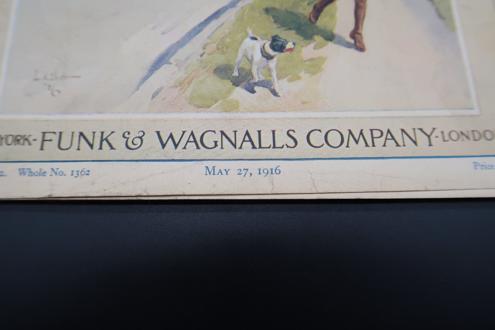 Antique Literary Digest May 27, 1916 Funk & Wagnalls Vol 53 #12 L.A Shafer Cover