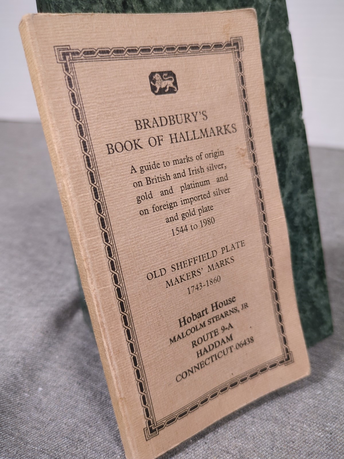 1980 Edition Bradbury&rsquo;s Book of Hallmarks: Guide to Marks of Origin Makers Marks