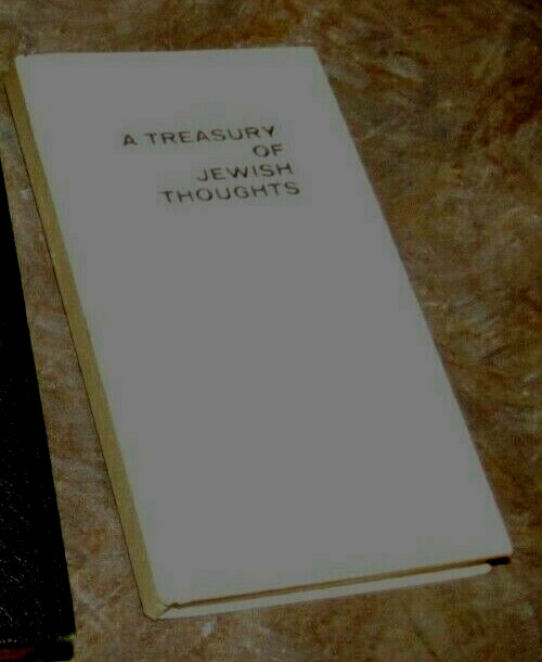 Vintage Religious Jew Jewish Judaism Sayings & Lore Treasury Of Jewish Thoughts