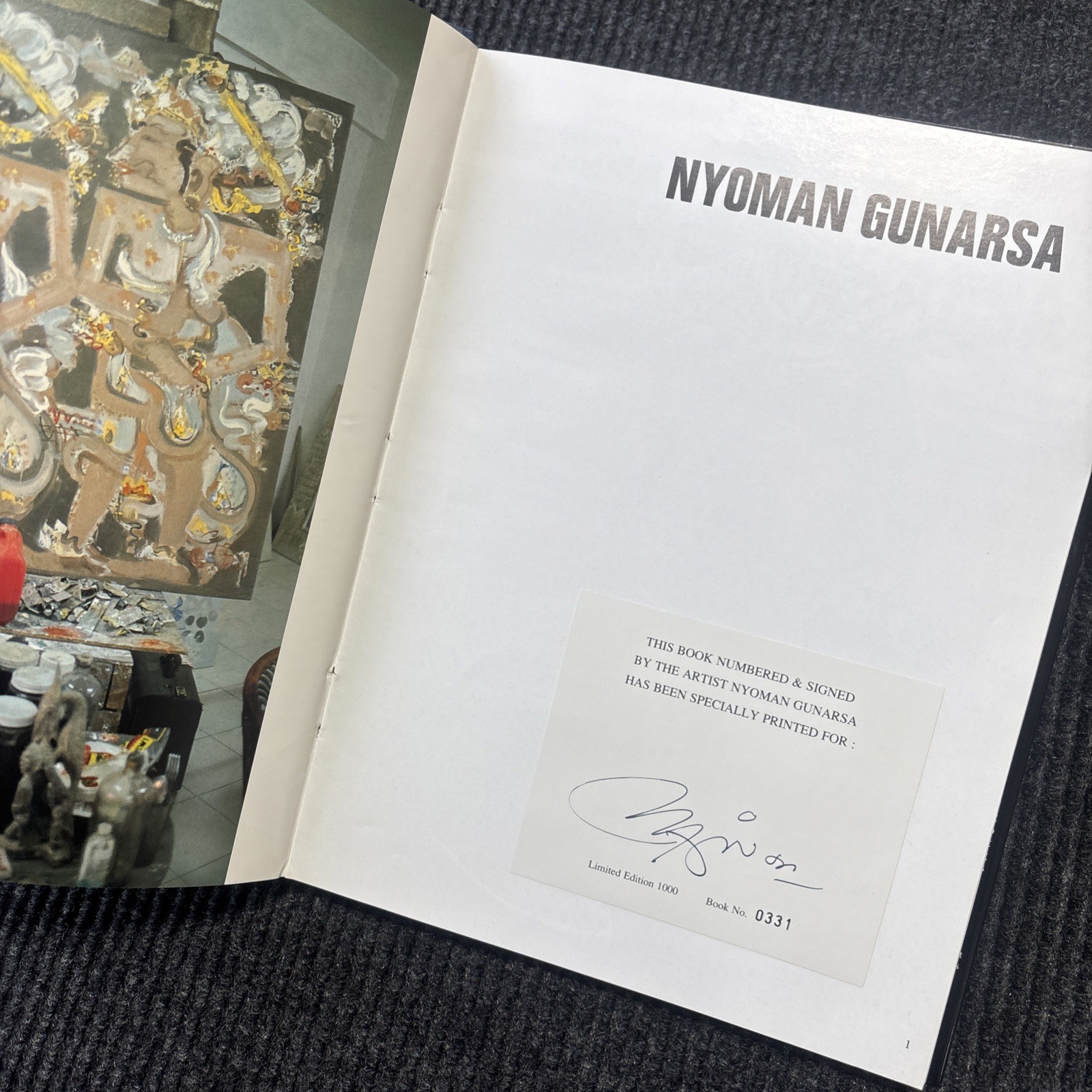 Nyoman Gunarsa Signed Limited Edition Art Book w/ Slipcase No. 331 of 1000
