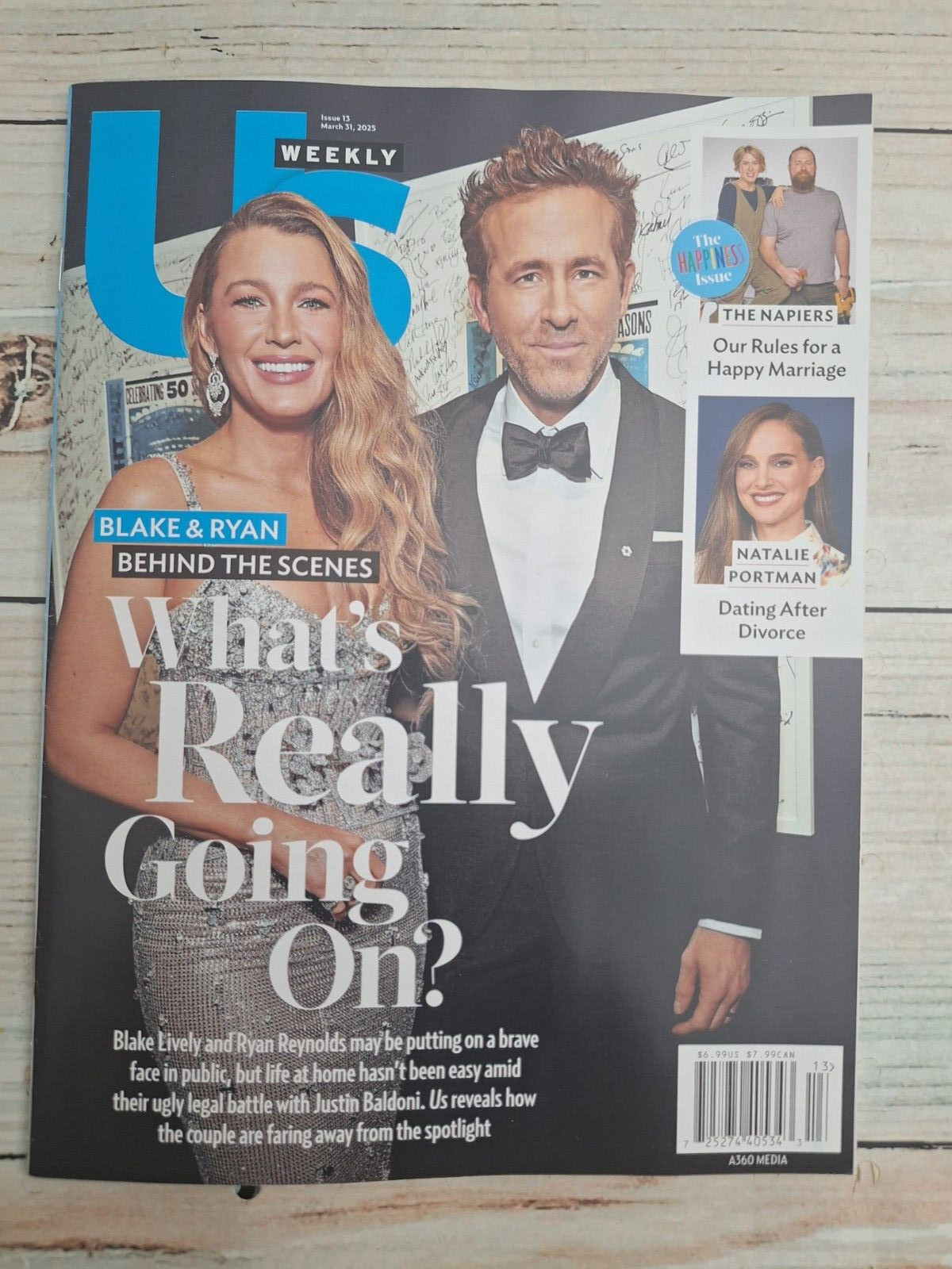 US Weekly Issue 13 March 31, 2025 – Blake & Ryan – Natalie Portman Free Shipping