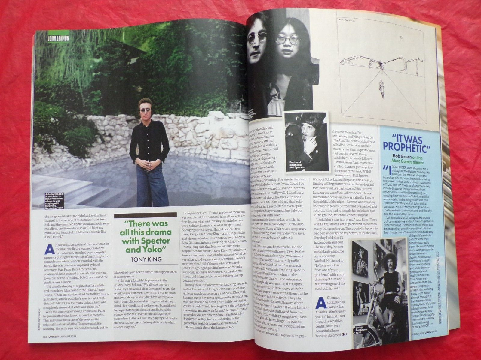 JOHN LENNON YOKO ONO UNCUT COLLECTOR&rsquo;S COVER AUGUST 2024 MAGAZINE UNITED KINGDOM