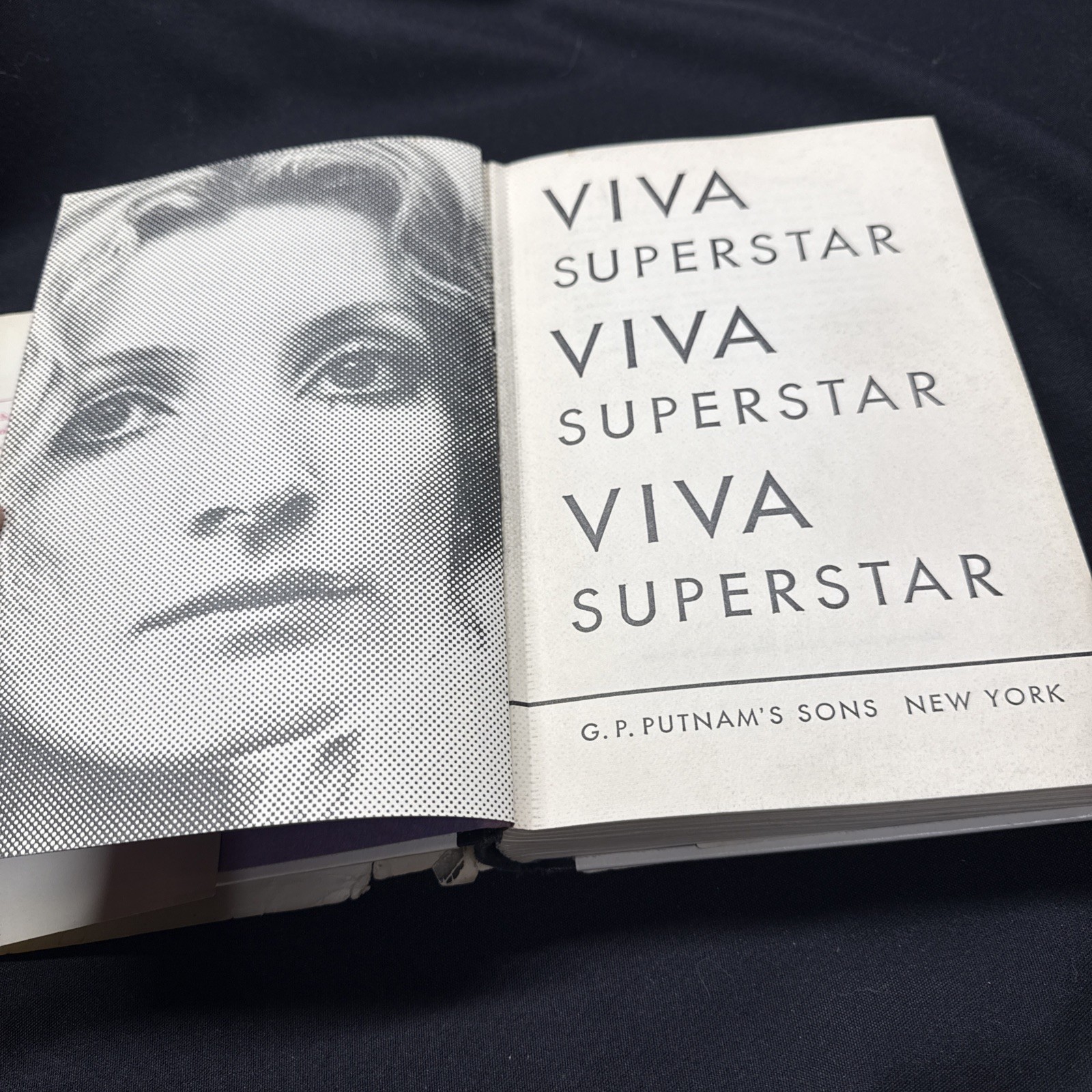1970 VIVA Superstar Novel Hardcover Book DJ 1st G P Putnam Pop Art 60&rsquo;s VINTAGE