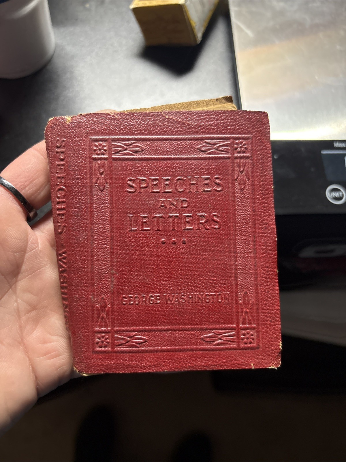 Little Leather Library Vintage Miniature Book Speeches & Letters G. Washington