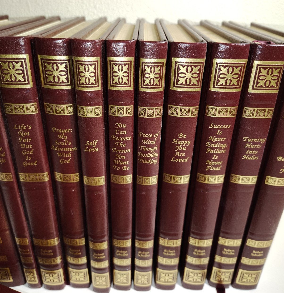 Robert H. Schuller Complete 18 Book Set My Journey 1st Ed 1967/2001 HB Leather