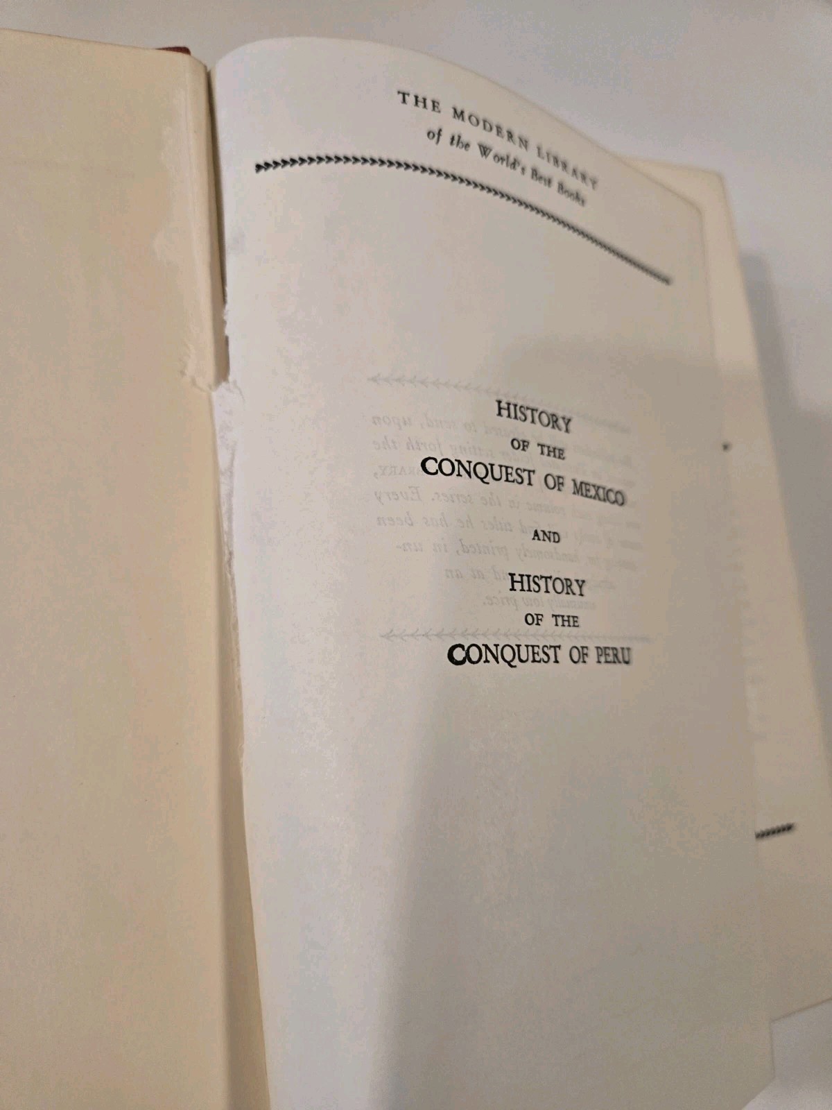 Modern Library: History of Conquest of Mexico & Peru by William H. Prescott HCDJ