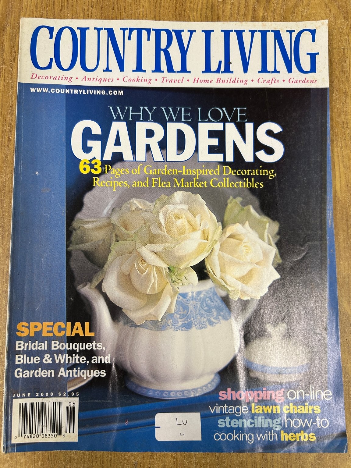 Country Living June 2000 Magazine Gardens Decorating Home & Garden
