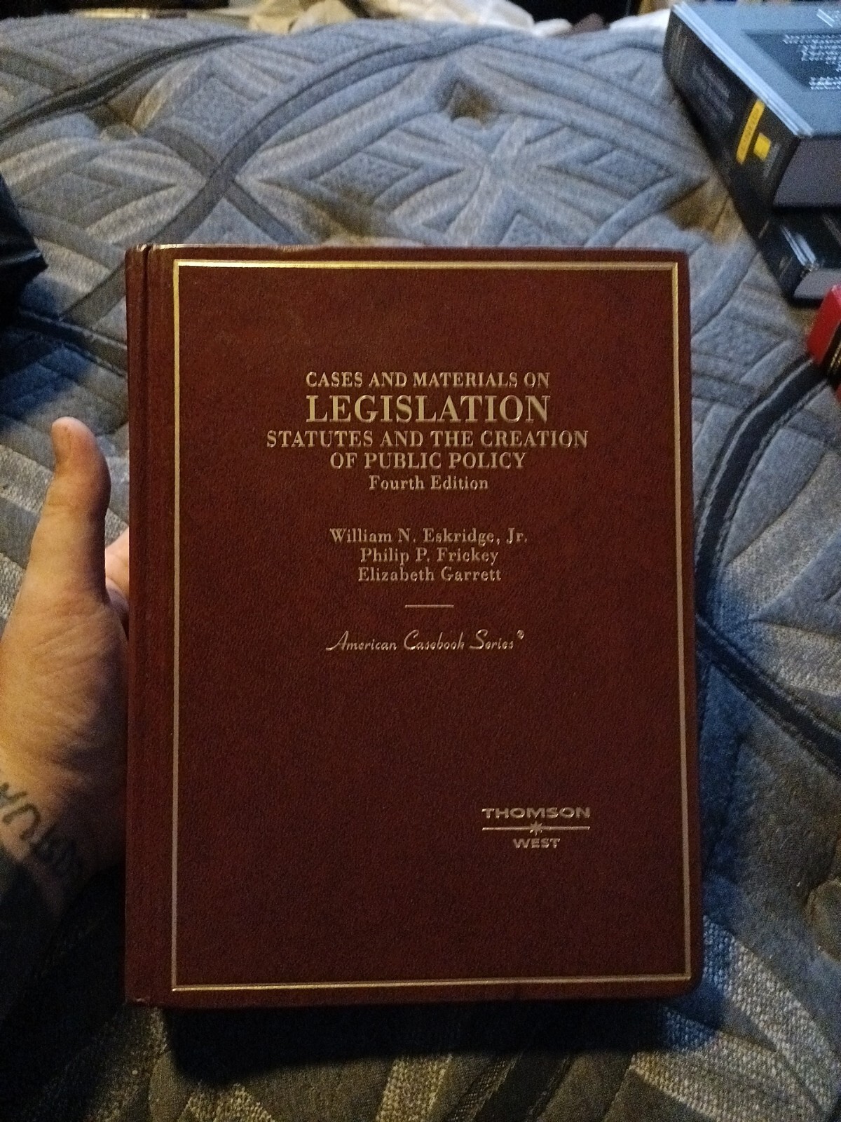 American Casebook Ser.: Cases and Materials on Legislation and Regulation :…