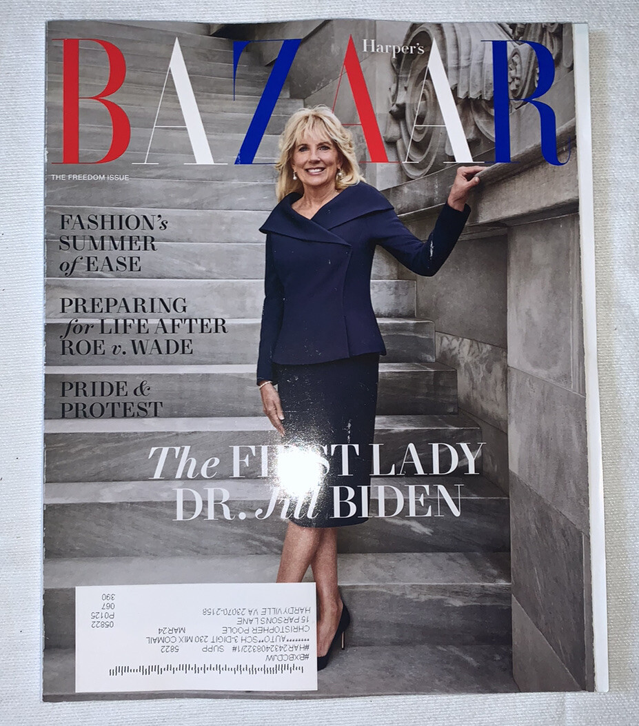 Harper&rsquo;s Bazaar June July 2022 Dr. Jill Biden First Lady Freedom Issue