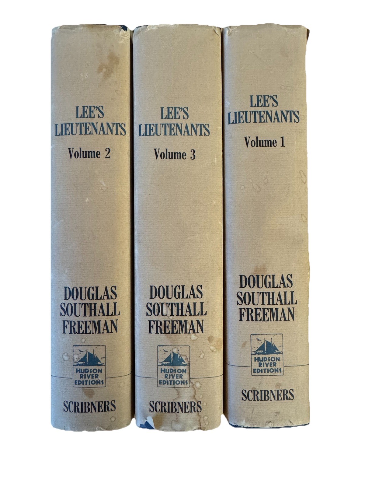 Lee’s Lieutenants 3 Volume Set Douglas Southall Freeman Scribner Hudson River