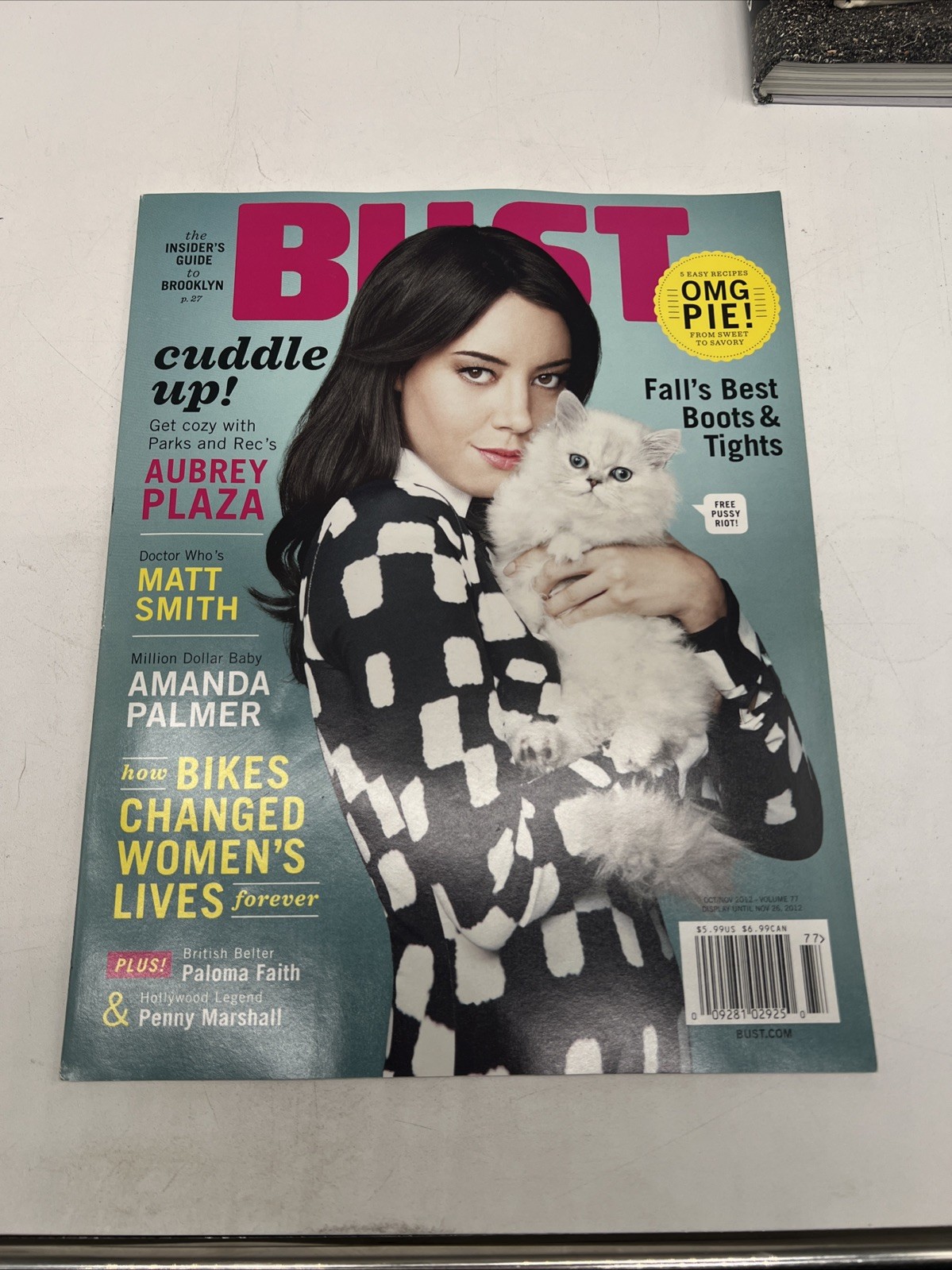 Bust Magazine October/November 2012; Aubrey Plaza, Matt Smith, Guide to Brooklyn