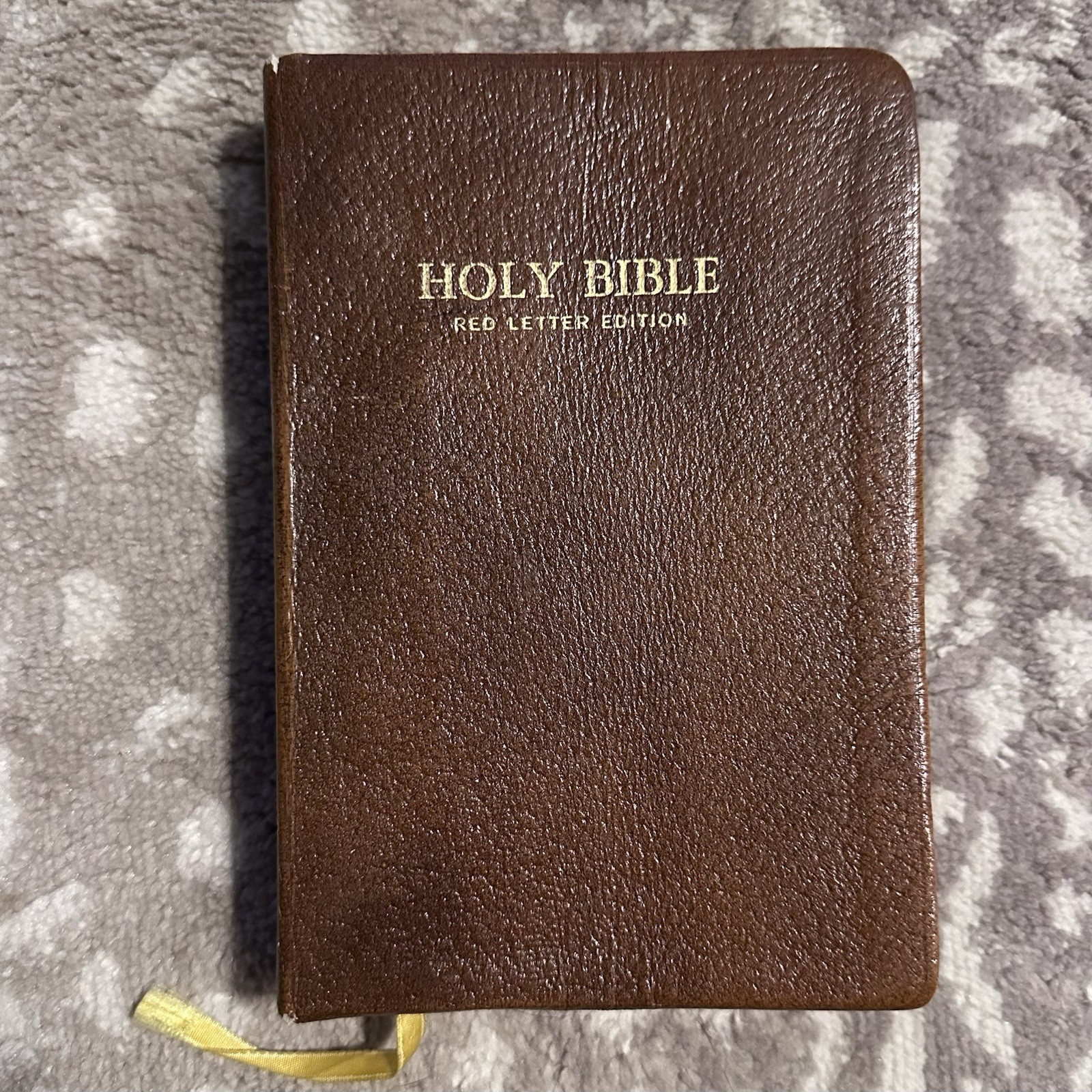 Vtg Holy Bible Self Pronouncing King James Version Red Letter Old New Testament