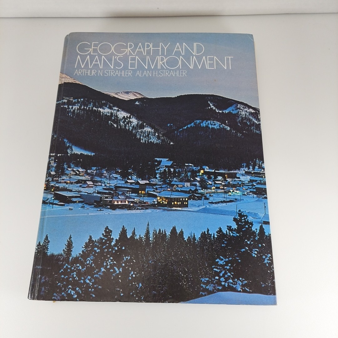 Geography and Man&rsquo;s Environment Arthur & Alan Strahler 1977 1st Printing Illu HC