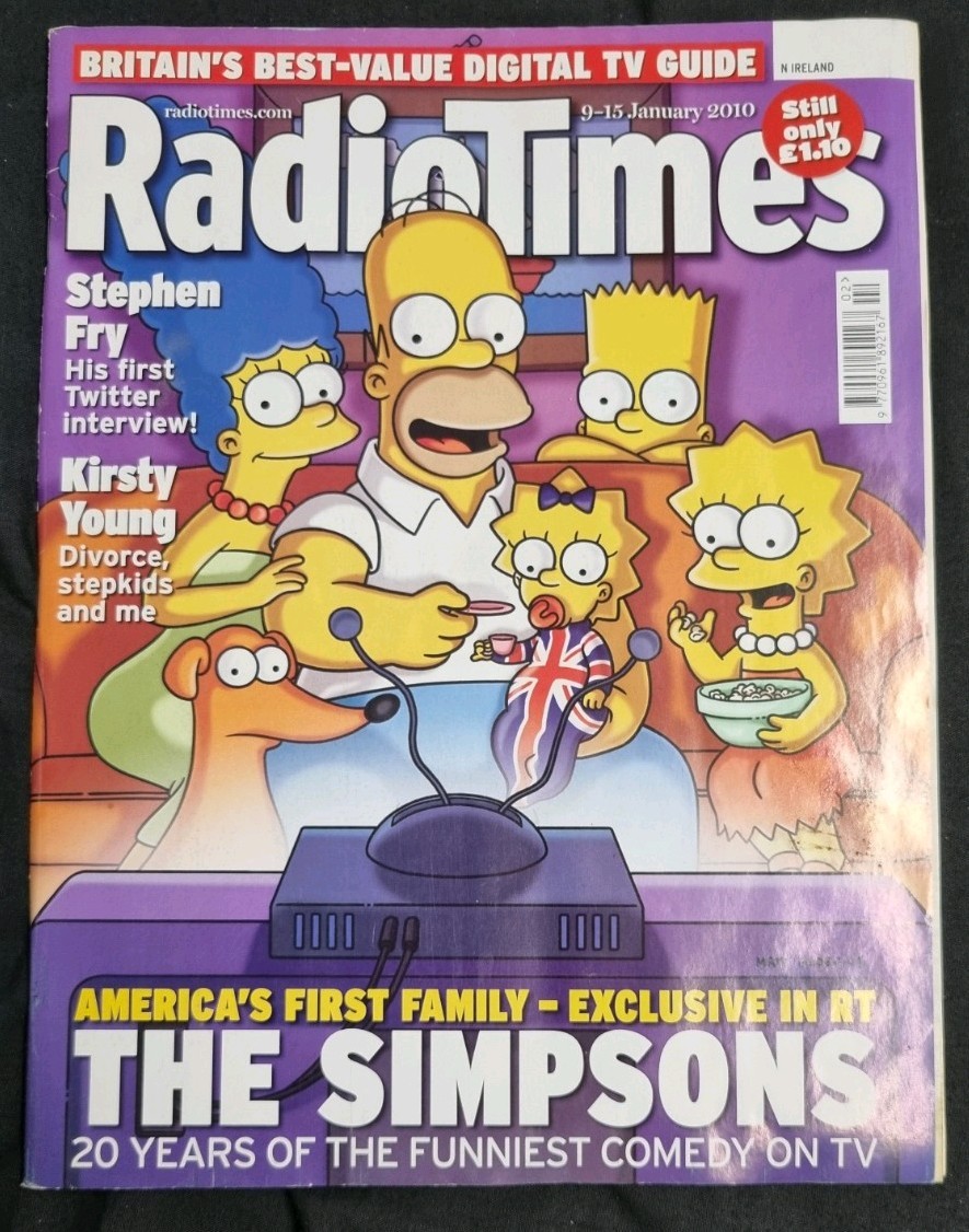 RADIO TIMES 9-15 January 2010 The Simpsons Stephen Fry Kirsty Young