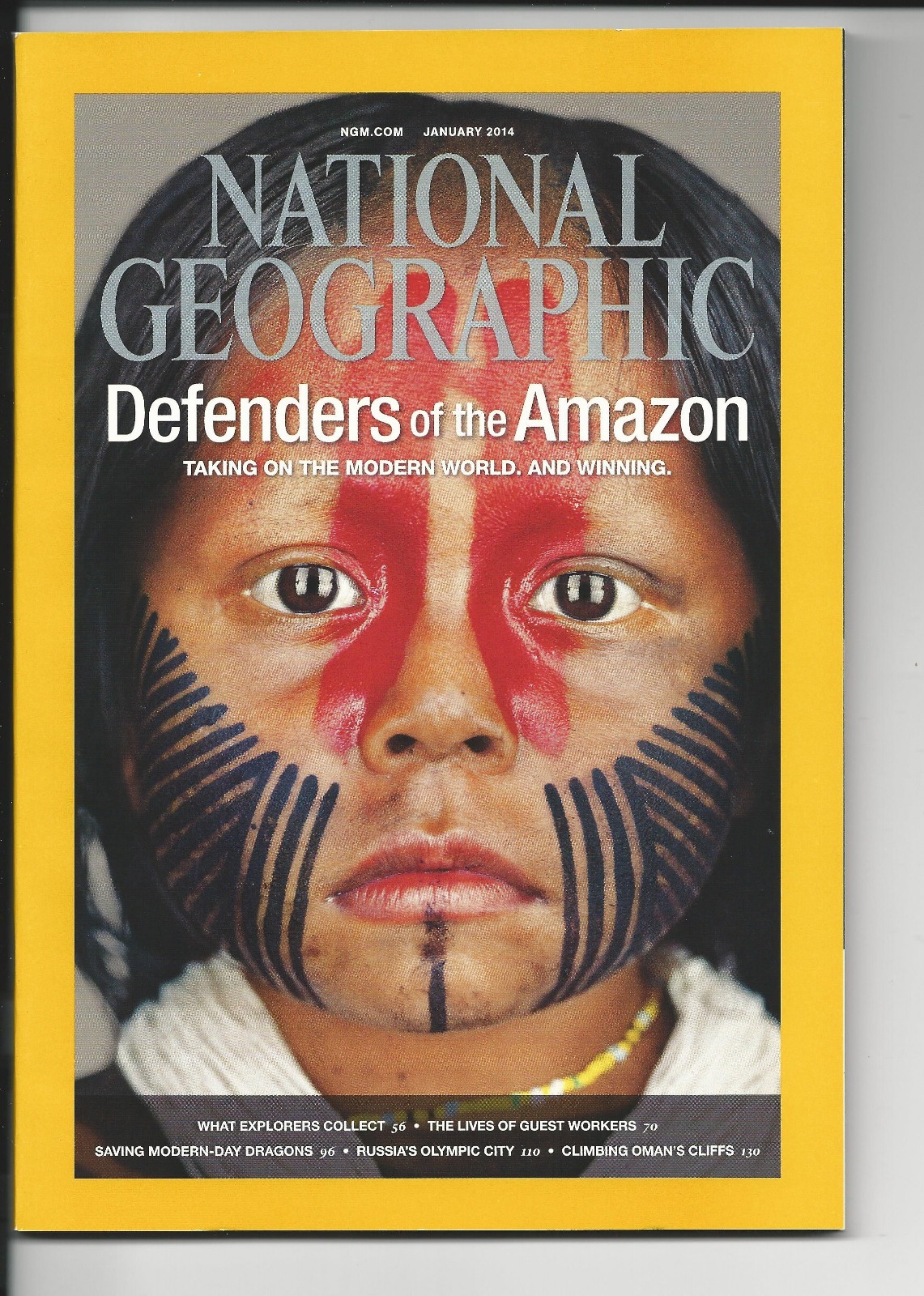 NATIONAL GEOGRAPHIC « DEFENDERS OF THE AMAZON » JANUARY 2014