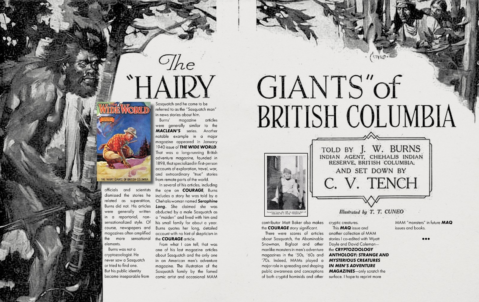 MEN’S ADVENTURE QUARTERLY #14, the BIGFOOT ISSUE.