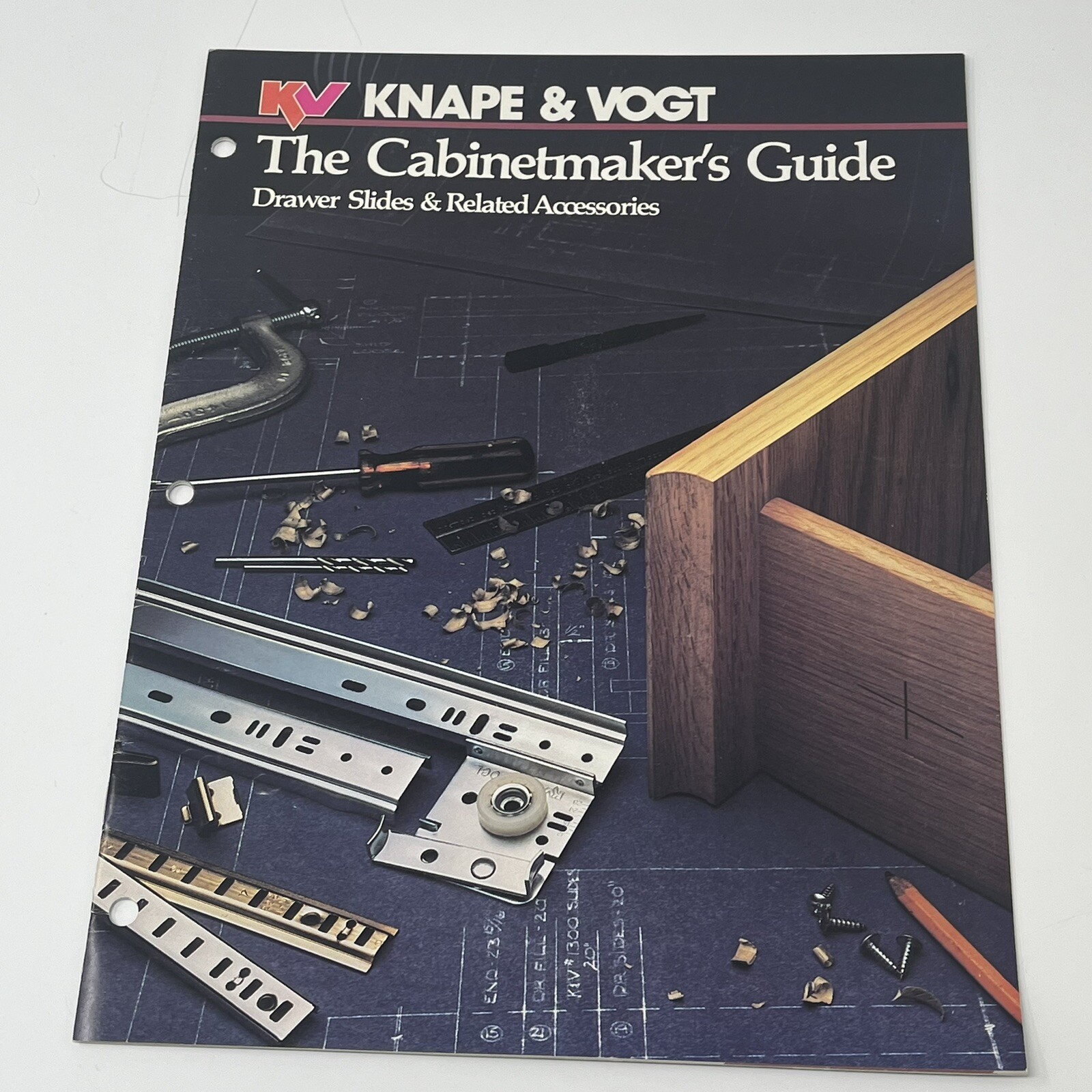 80&rsquo;s Knape & Vogt Cabinetmakers Guide Drawer Slides Accessories Brochure Catalog