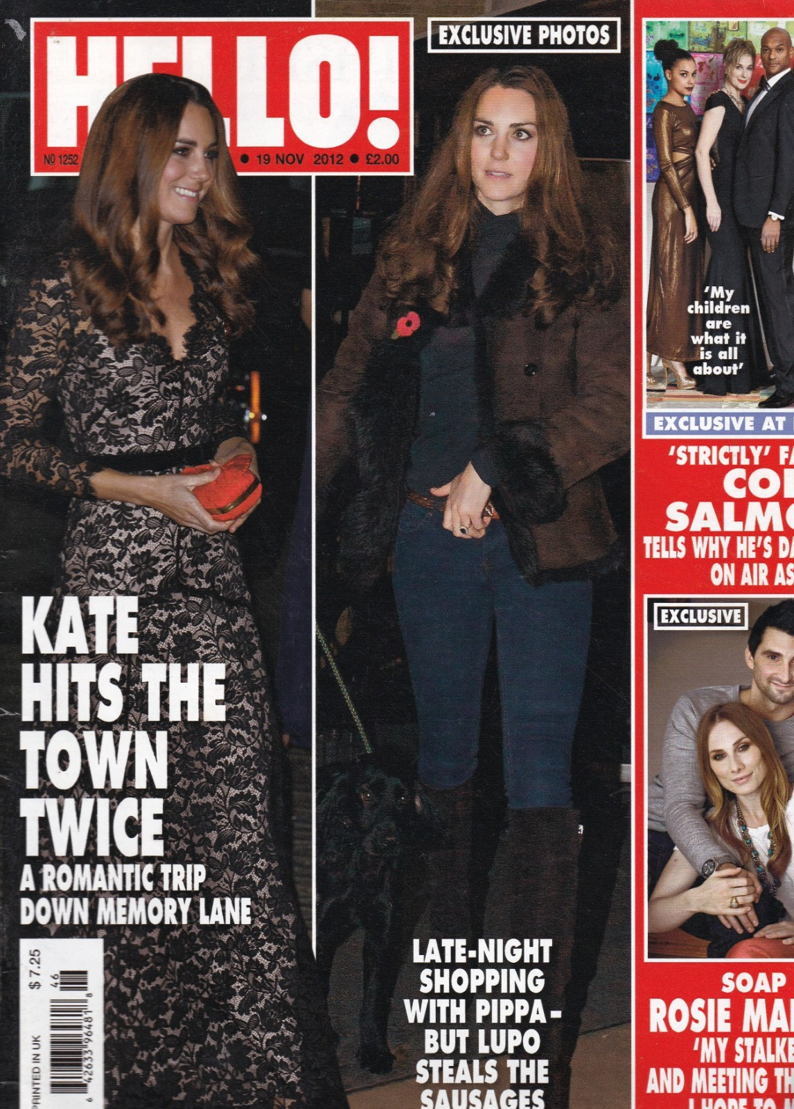 Hello Magazine Kate Middleton Colin Salmon Rosie Marcel Peaches Geldof 2012