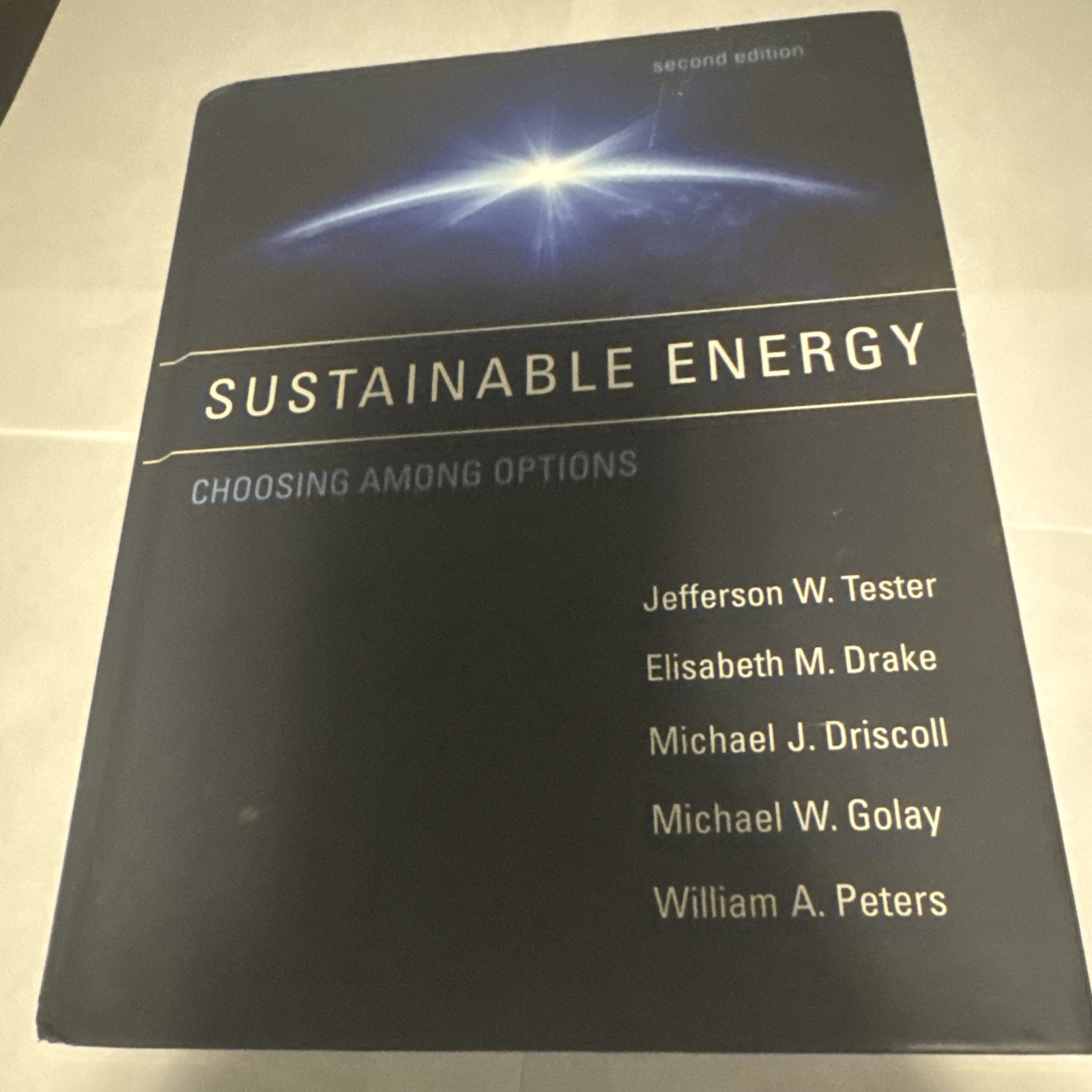 Sustainable Energy, 2nd Ed. – Jefferson Tester, hardcover, FREE SHIPPING