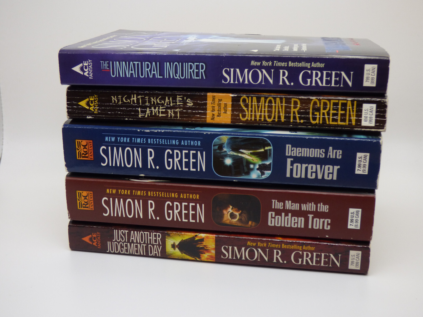Simon Green Books – Lot of 5 – MM Paperback