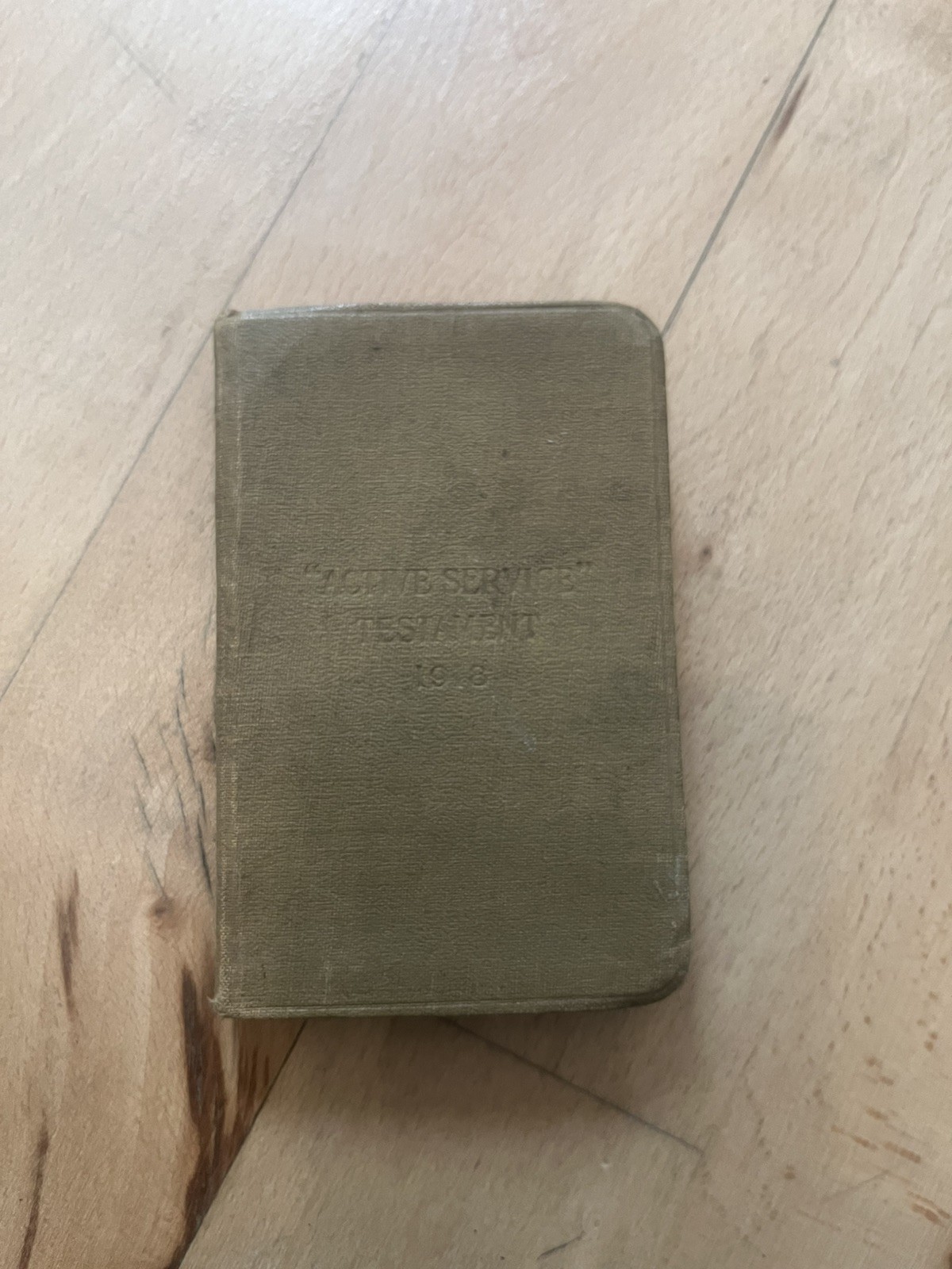 1918 Active Service Testament Bible Issued to British Soldiers During WWI