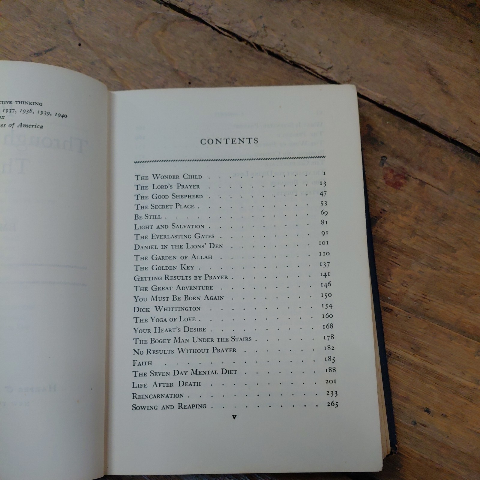 Power Through Constructive Thinking Emmet Fox 1940 Printing Hardcover
