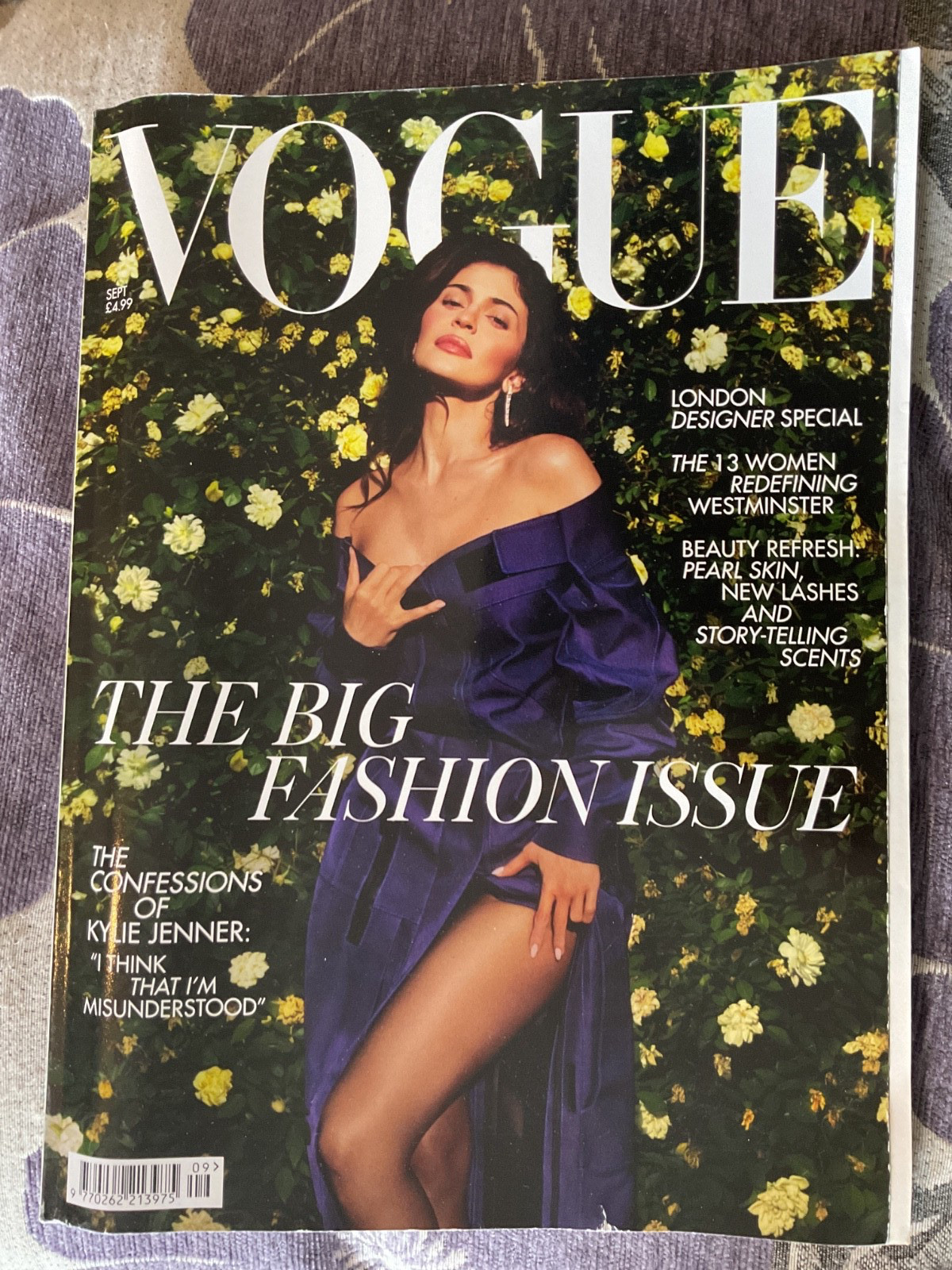 Vogue Magazine September 2024 Kylie Jenner Cover, UK British Edition