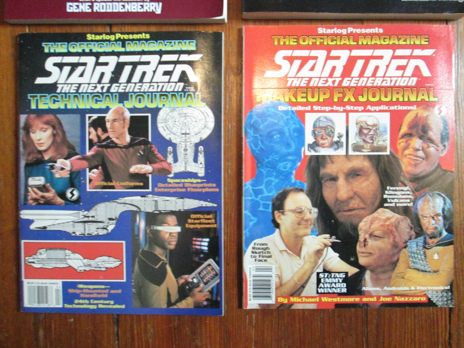 STAR TREK Technical Manual Journal X4 Book Lot Fleet Next Generation Enterprise