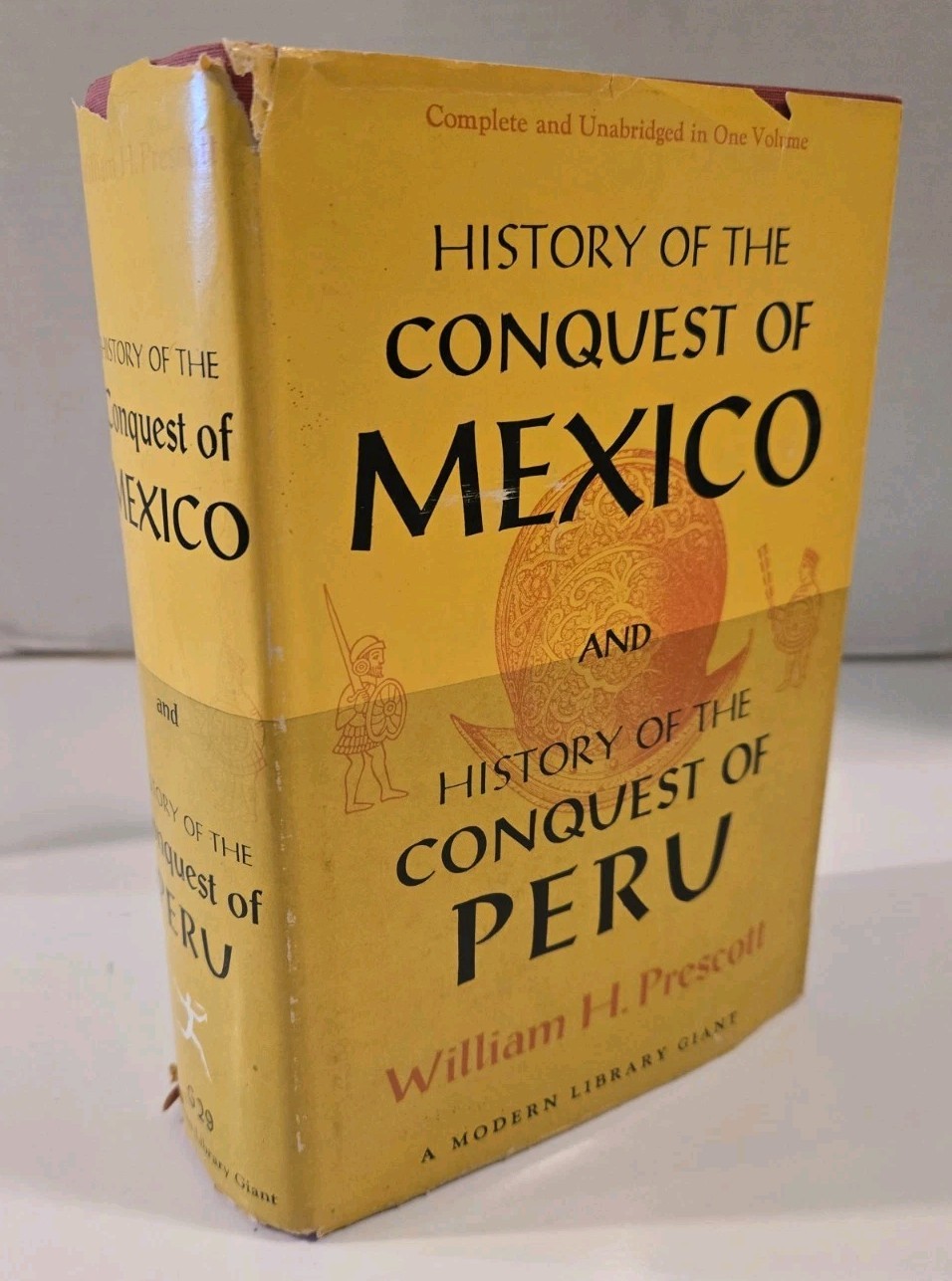 Modern Library: History of Conquest of Mexico & Peru by William H. Prescott HCDJ