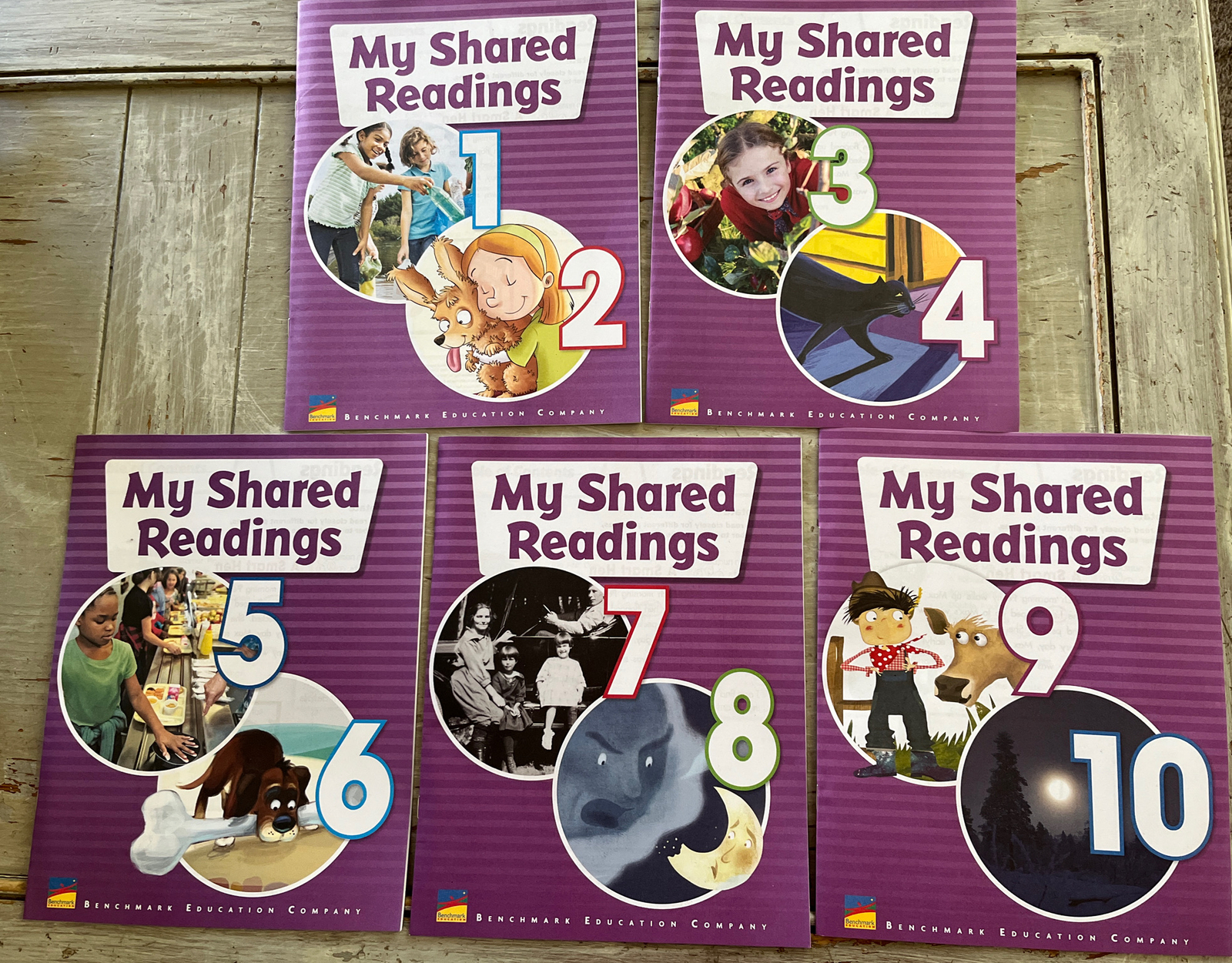 Benchmark Advance Gr. 1 My Shared Readings, Units 1-10, 5 Volumes Per Set NEW