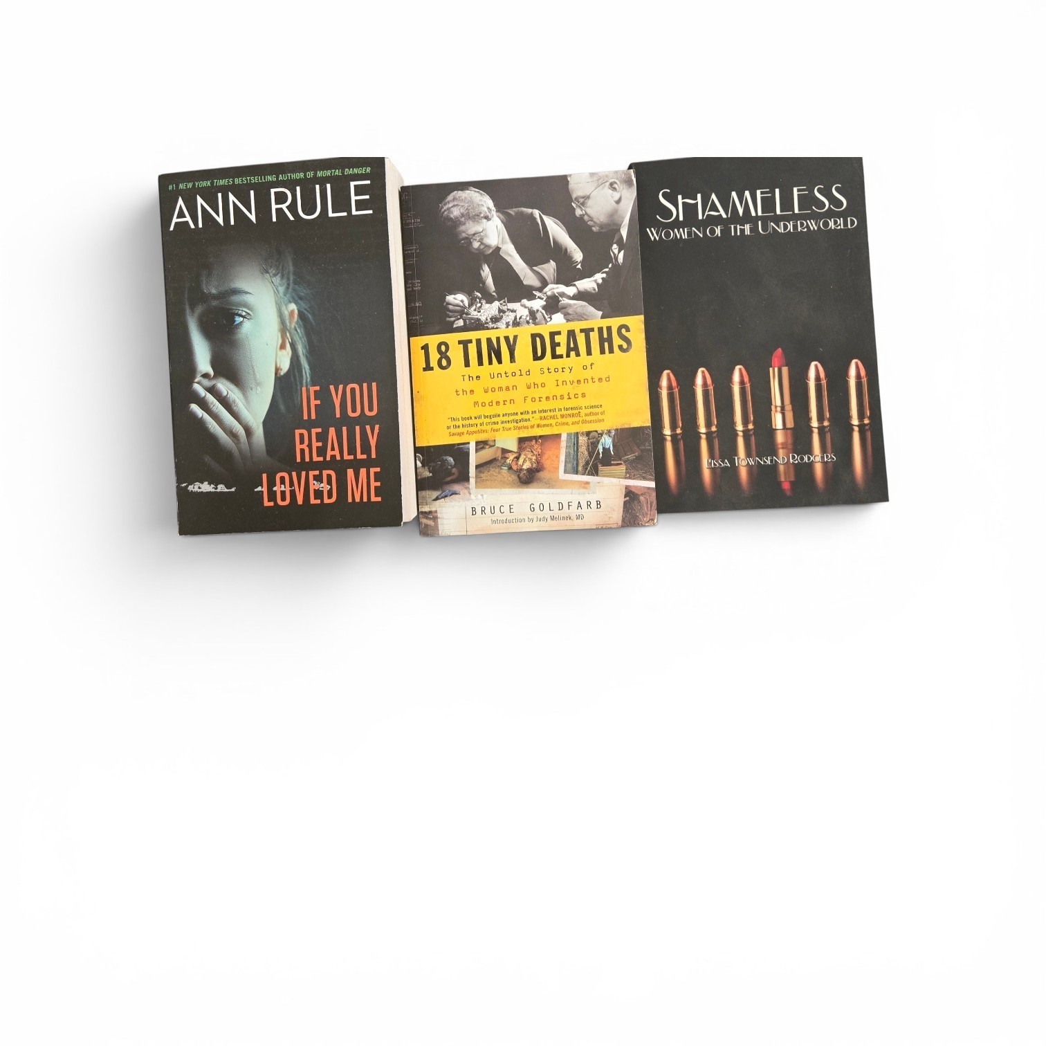True Crime Paperbacks Lot Of 3 Pre-Owned Goldfarb, Rodgers, Rule