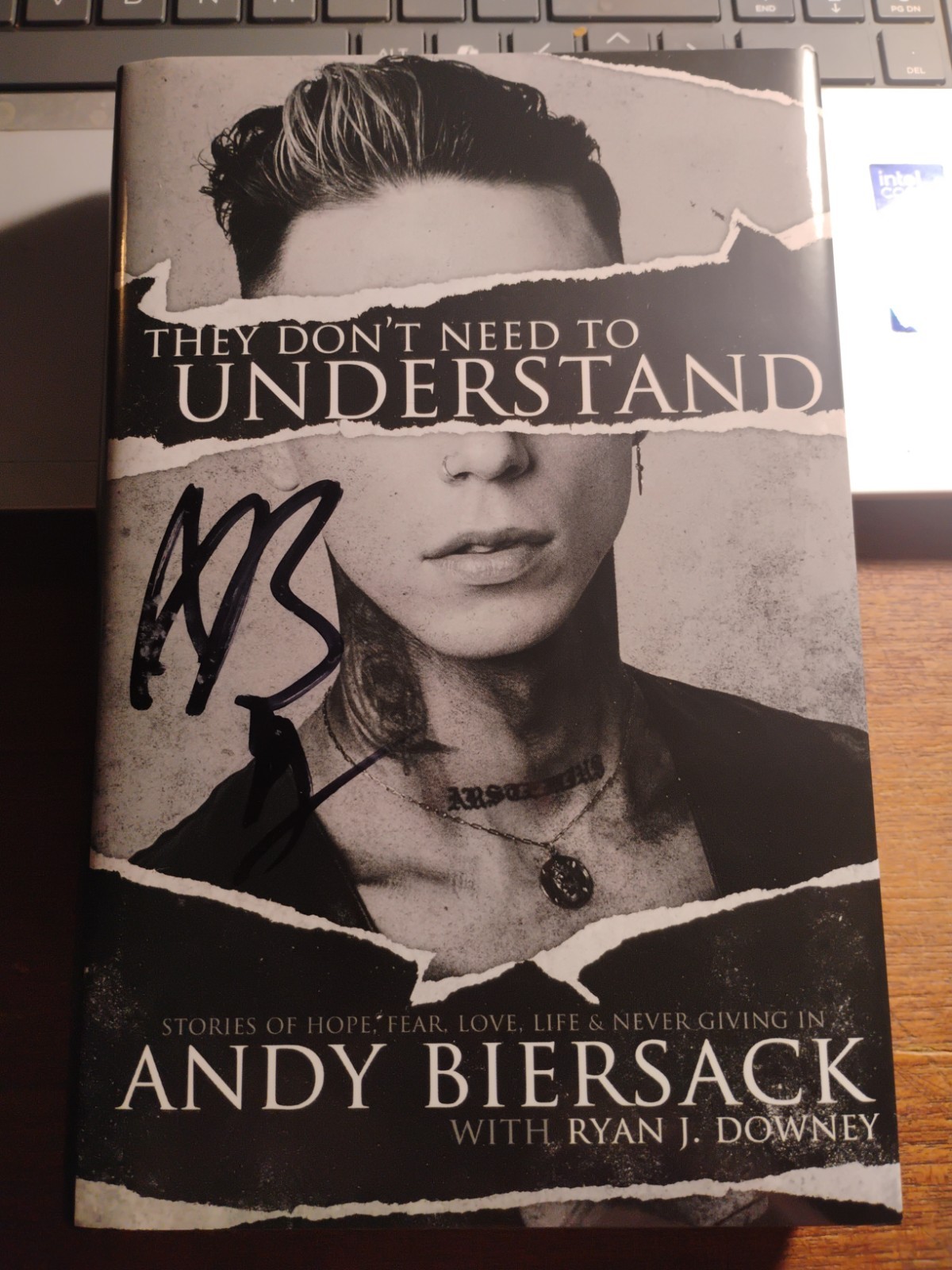 AUTOGRAPHED Black Veil Brides Andy Biersack SIGNED They Don’t Need To Understand