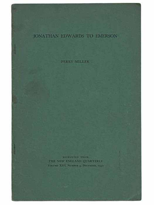 Jonathan Edwards to Emerson
