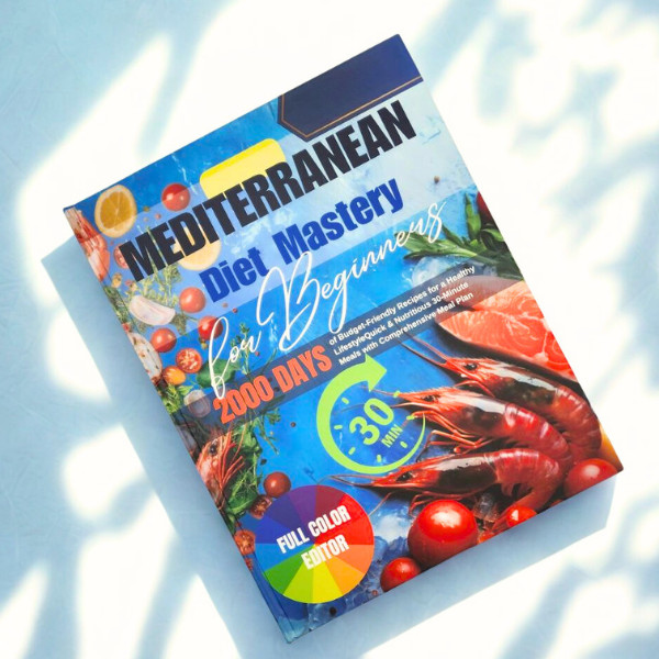 Mediterranean Diet Cookbook for Beginners | Healthy Eating Cookbook | Gift Ready