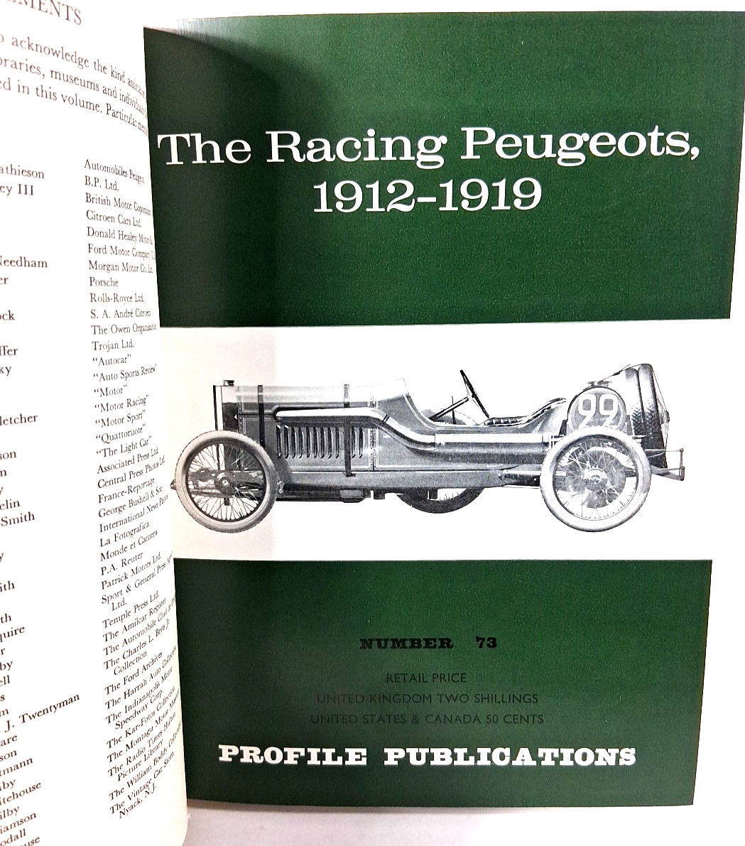 Classic Cars in Profile Volume 4 (600 photos & 48 pages of color scale drawings)